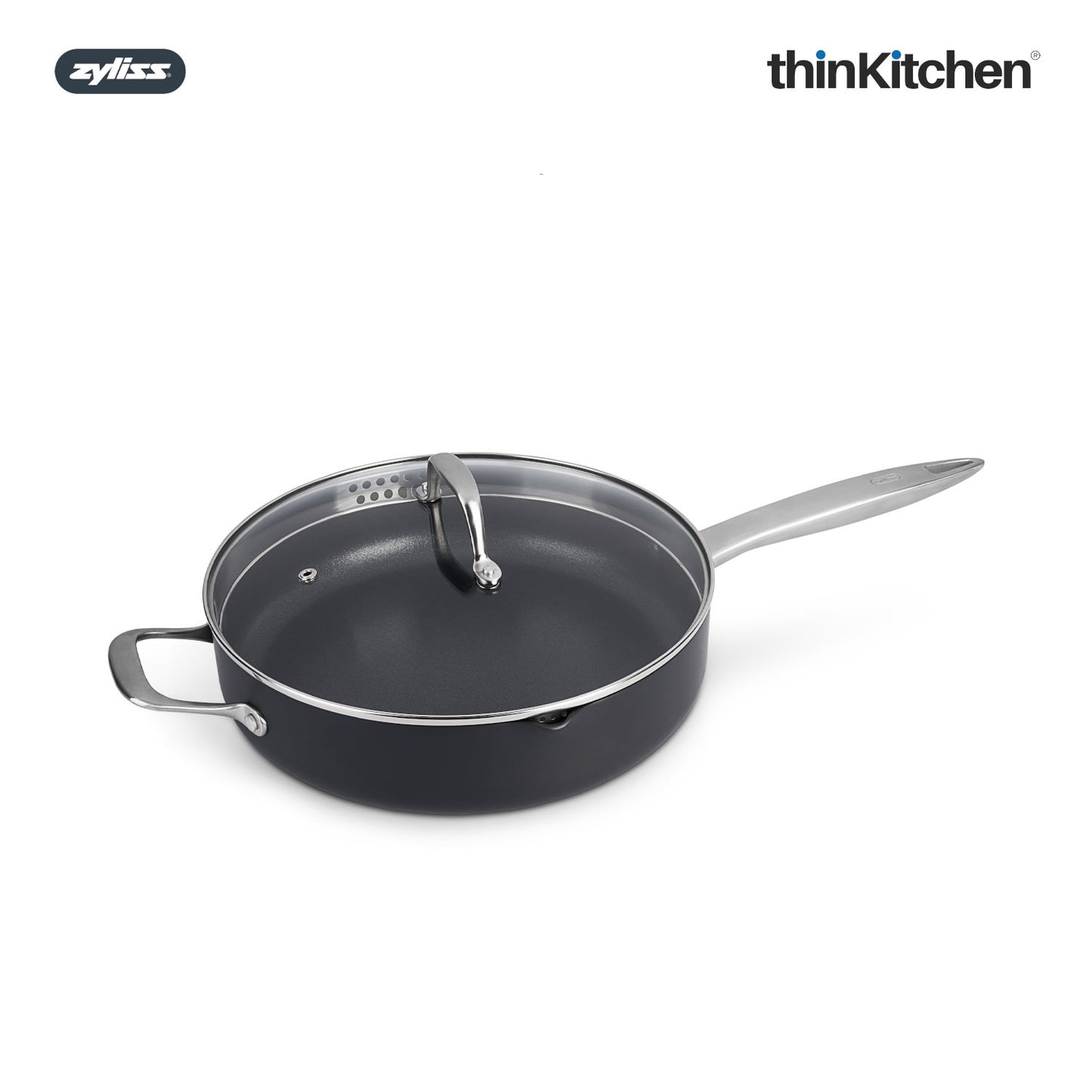 Zyliss Ultimate Pro 28cm Saute Pan With Lid And Spout