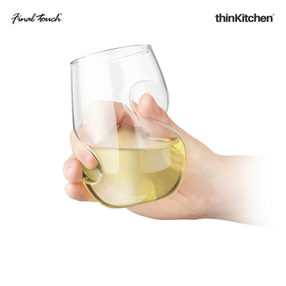 Final Touch Conundrum White Wine Glasses Set Of 4