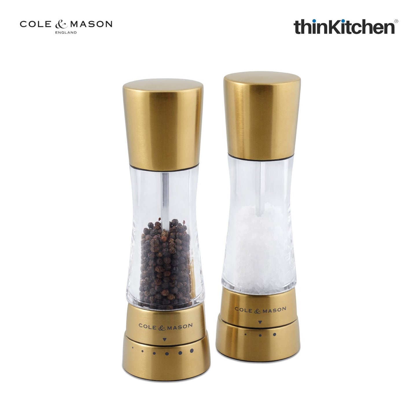 Cole Mason Gourmet Precision Manual Derwent 190mm Matt Gold