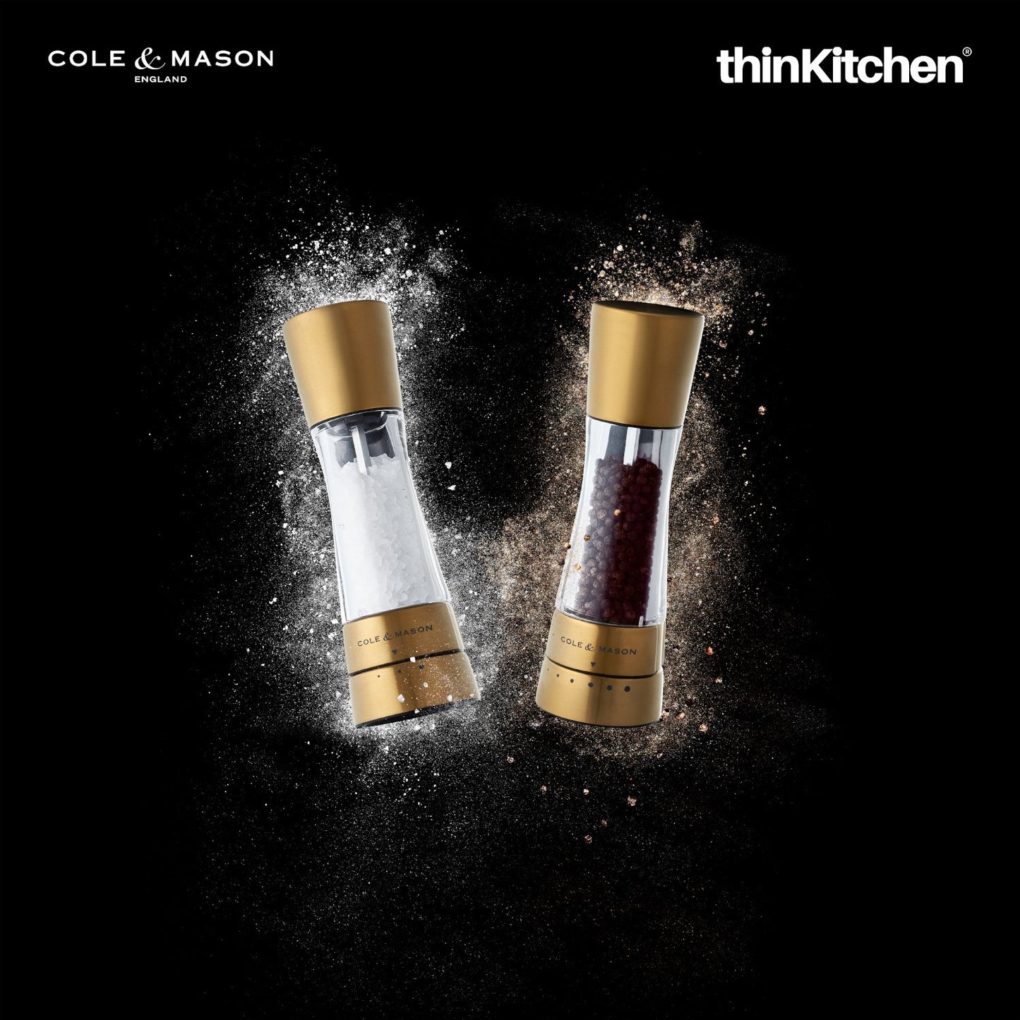 Cole Mason Gourmet Precision Manual Derwent 190mm Matt Gold