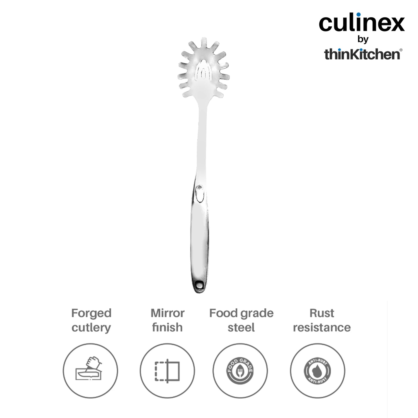 Culinex by thinKitchen|Harmony 18/8 Stainless Steel Hollow Handle Pasta Server
