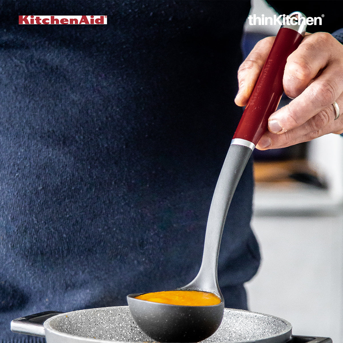 KitchenAid Ladle Empire Red thinKitchen