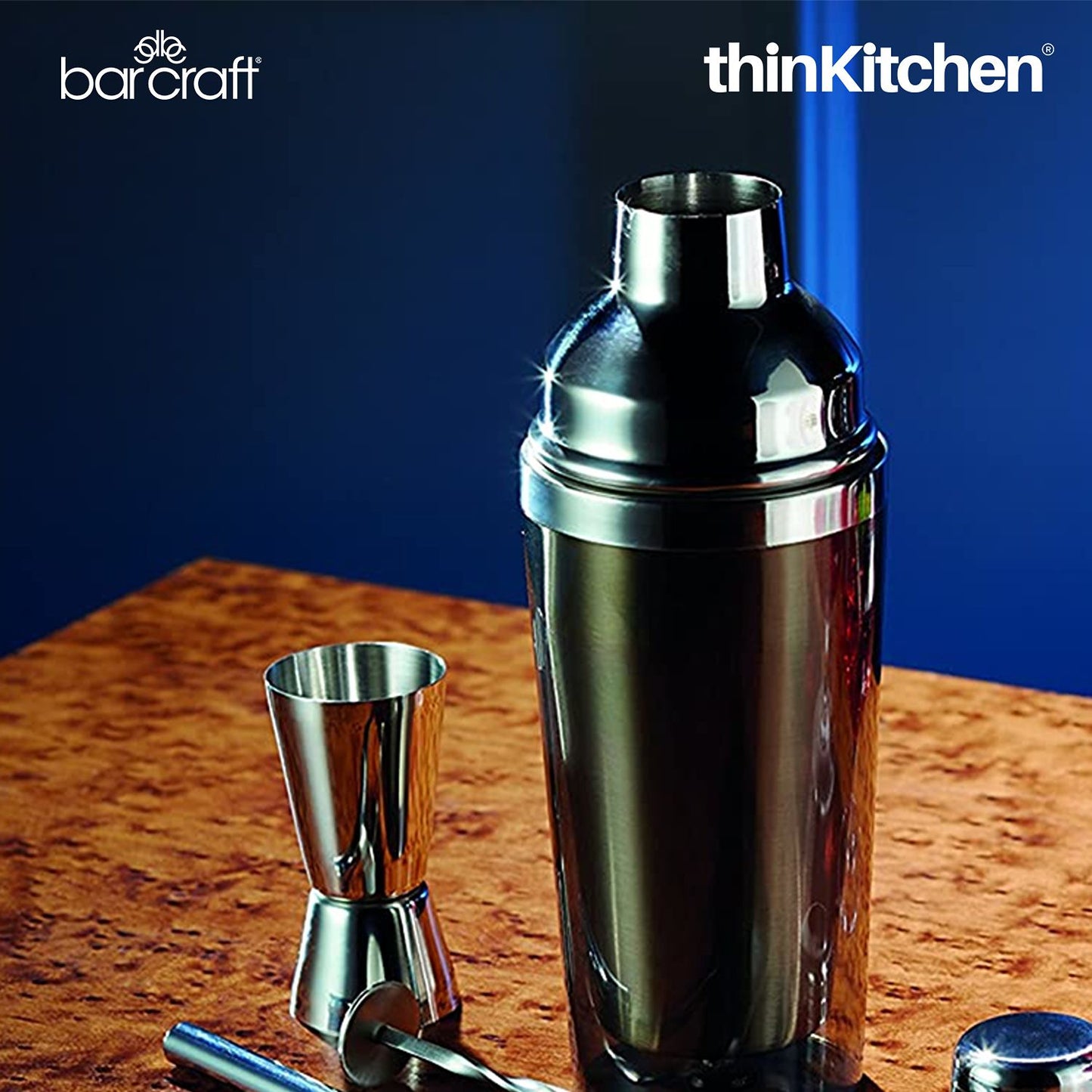 BarCraft Stainless Steel Dual Spirit Measure Cup