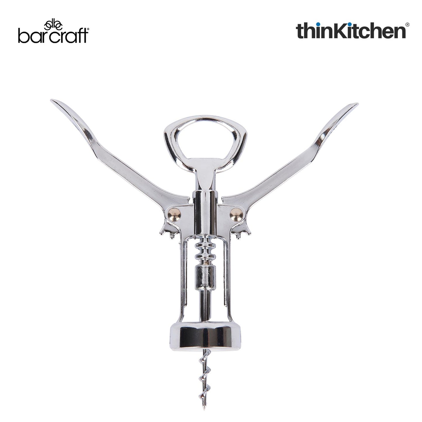 Barcraft Double Handled Chrome Wing Corkscrew