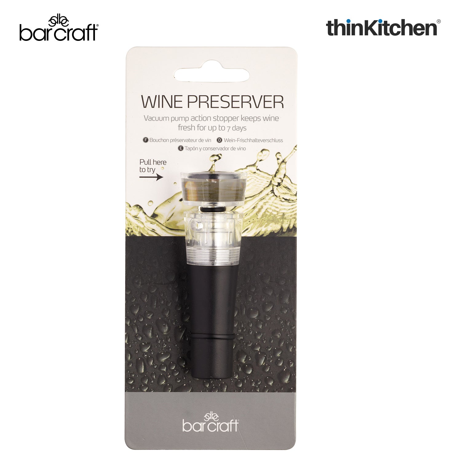 Barcraft Wine Pump Stopper And Preserver - 6