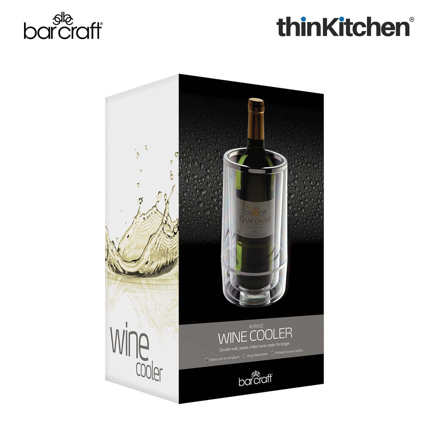 BarCraft Acrylic Double Walled Wine Cooler