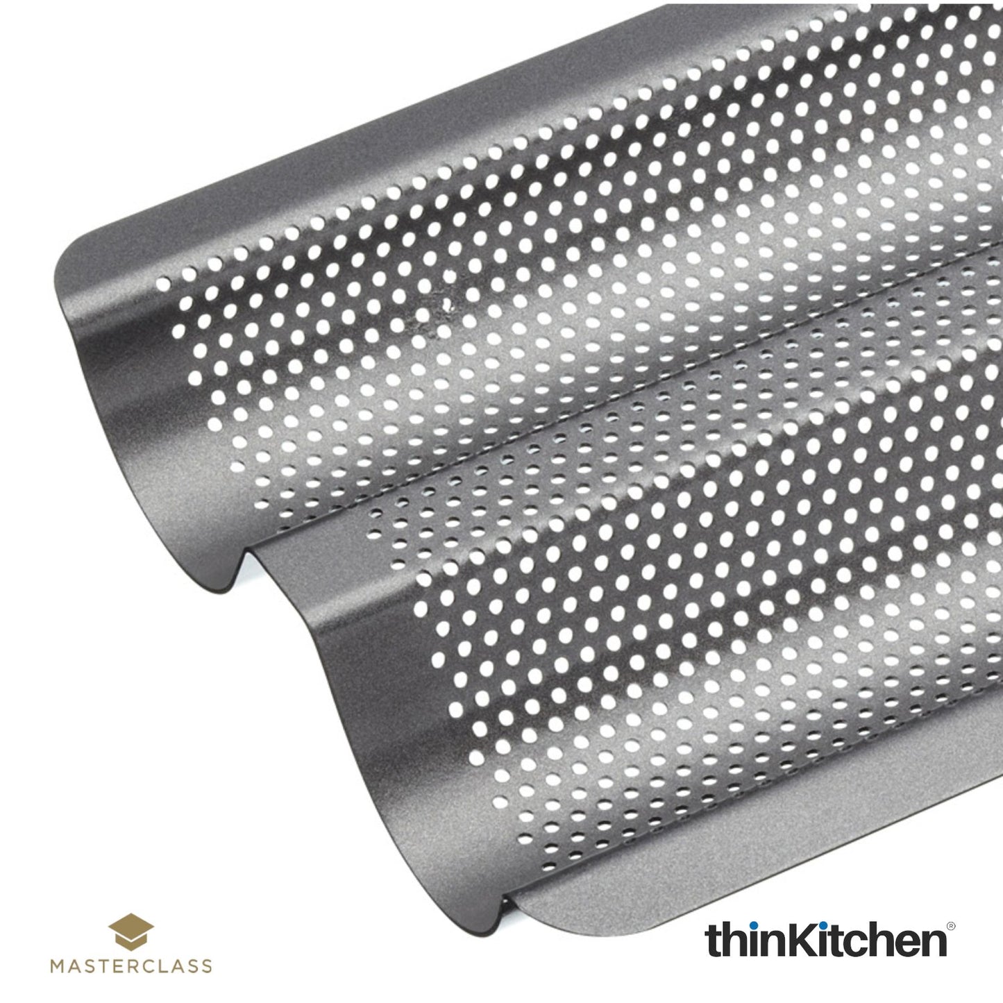 Masterclass Crusty Bake Non Stick Baguette Tray
