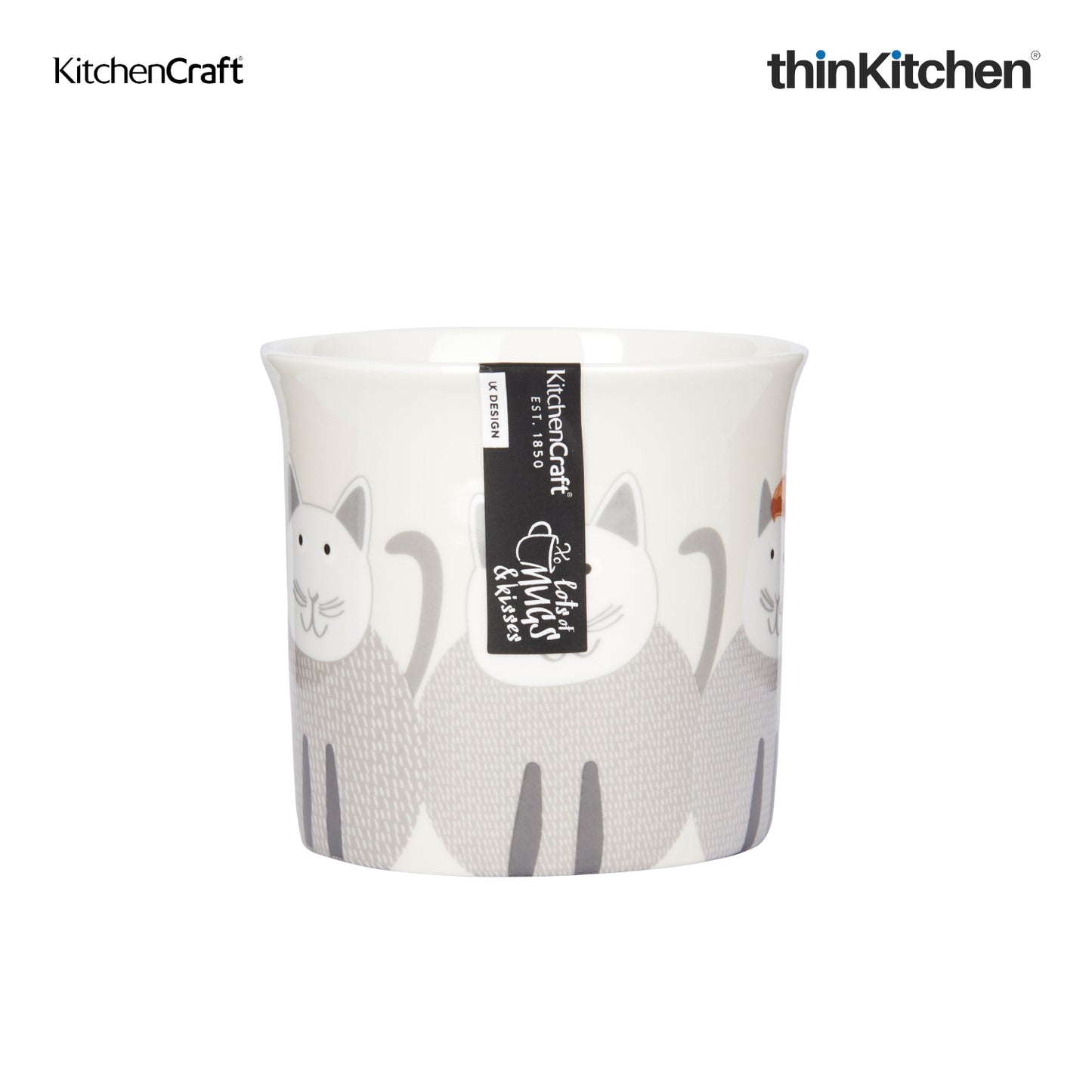 Kitchencraft Fluted Mug Cats 300ml