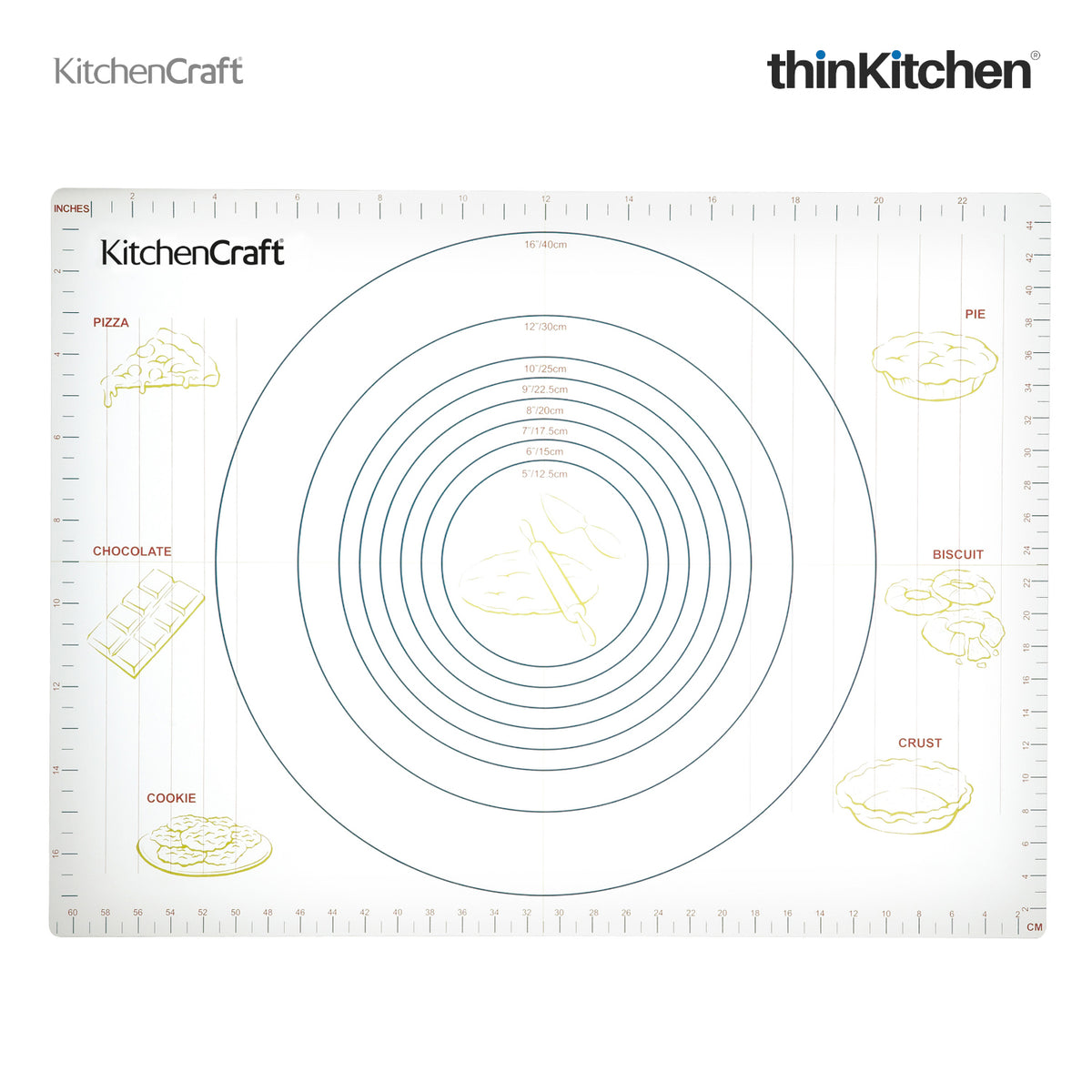 KitchenCraft NonStick Pastry Mat thinKitchen