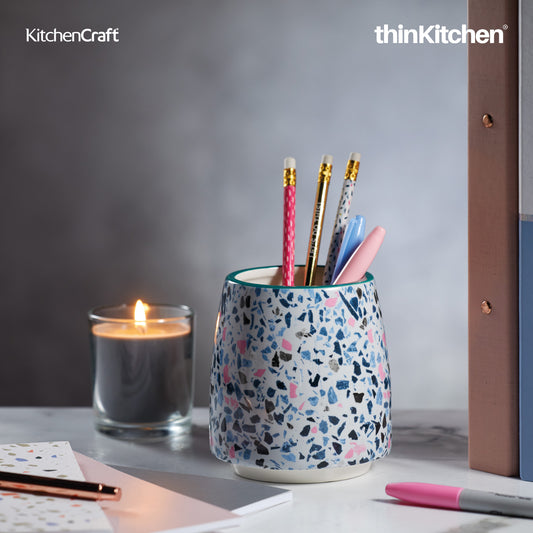 KitchenCraft Ceramic Terrazzo Planter