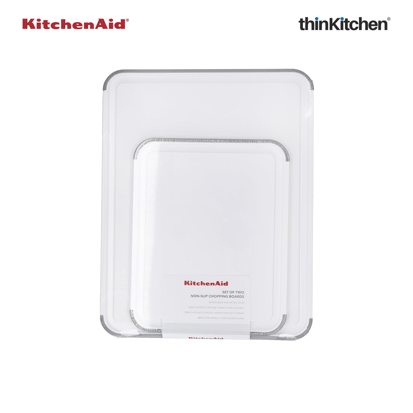 Kitchenaid Classic Polypropylene Non Slip Cutting Boards Set Of 2