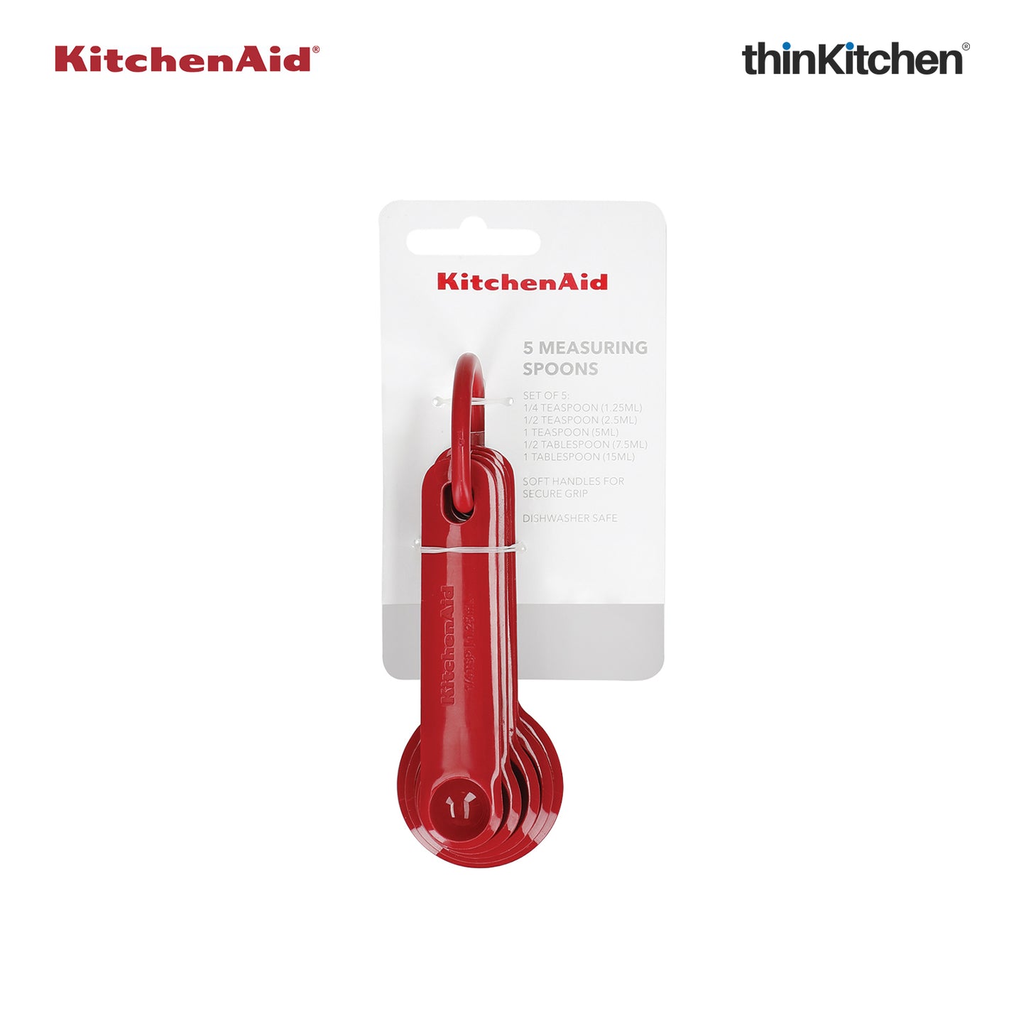 Kitchenaid Universal 5 Pc Measuring Spoon Set Empire Red