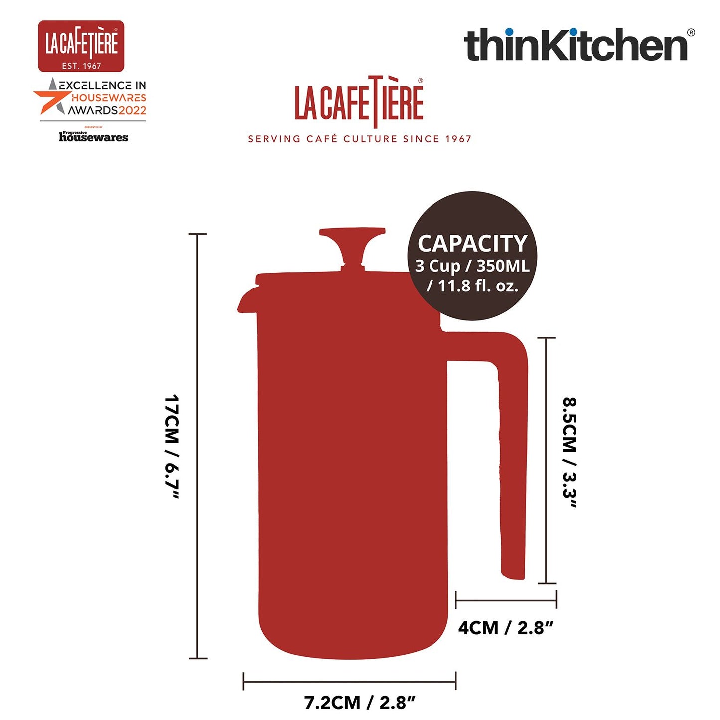 La Cafetiere Stainless Steel Milk Thermometer