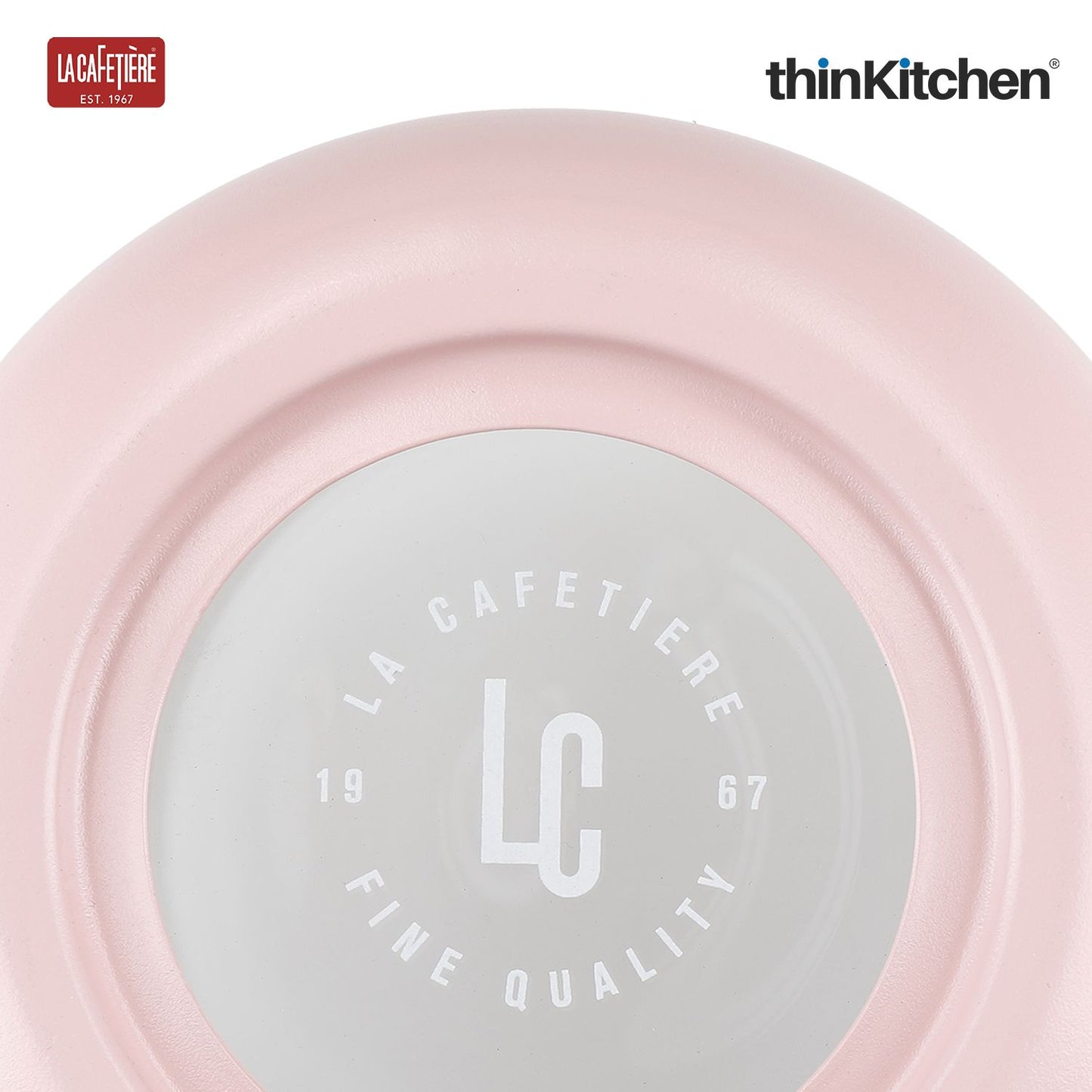 La Cafetiere La Cafeti�re - Pisa La Cafeti�re Pisa Stainless Steel Cafeti�re, Three Cup, Pink, Gift Boxed