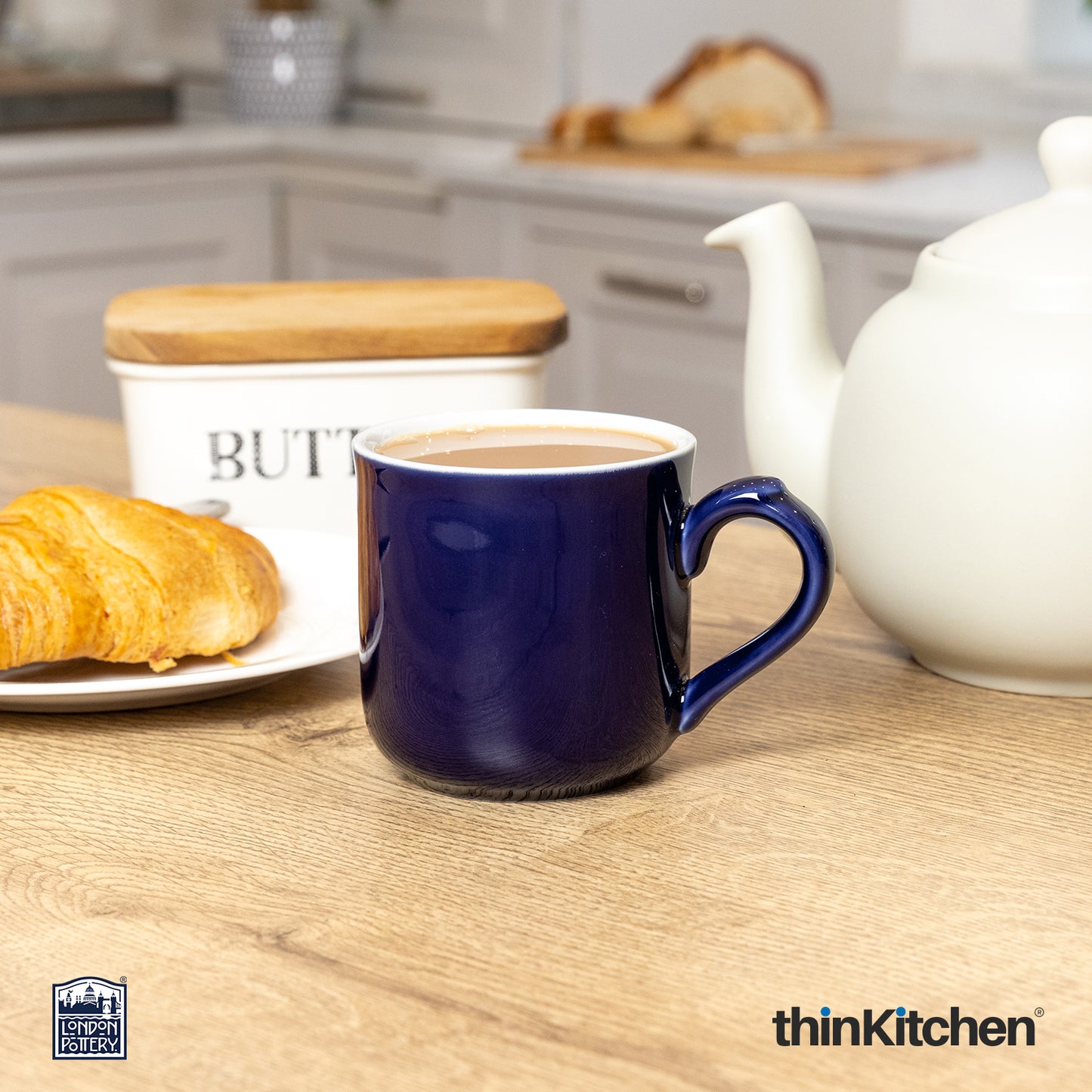 London Pottery Farmhouse Mug Cobalt Blue 250ml
