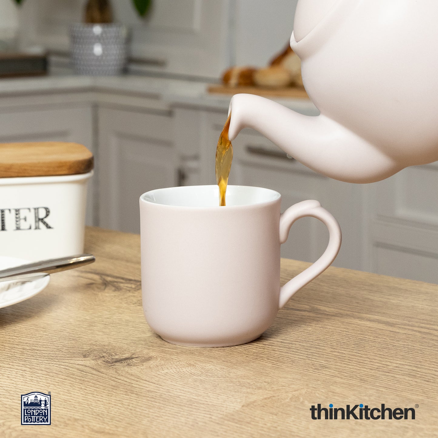 London Pottery Farmhouse Mug Nordic Pink 250ml