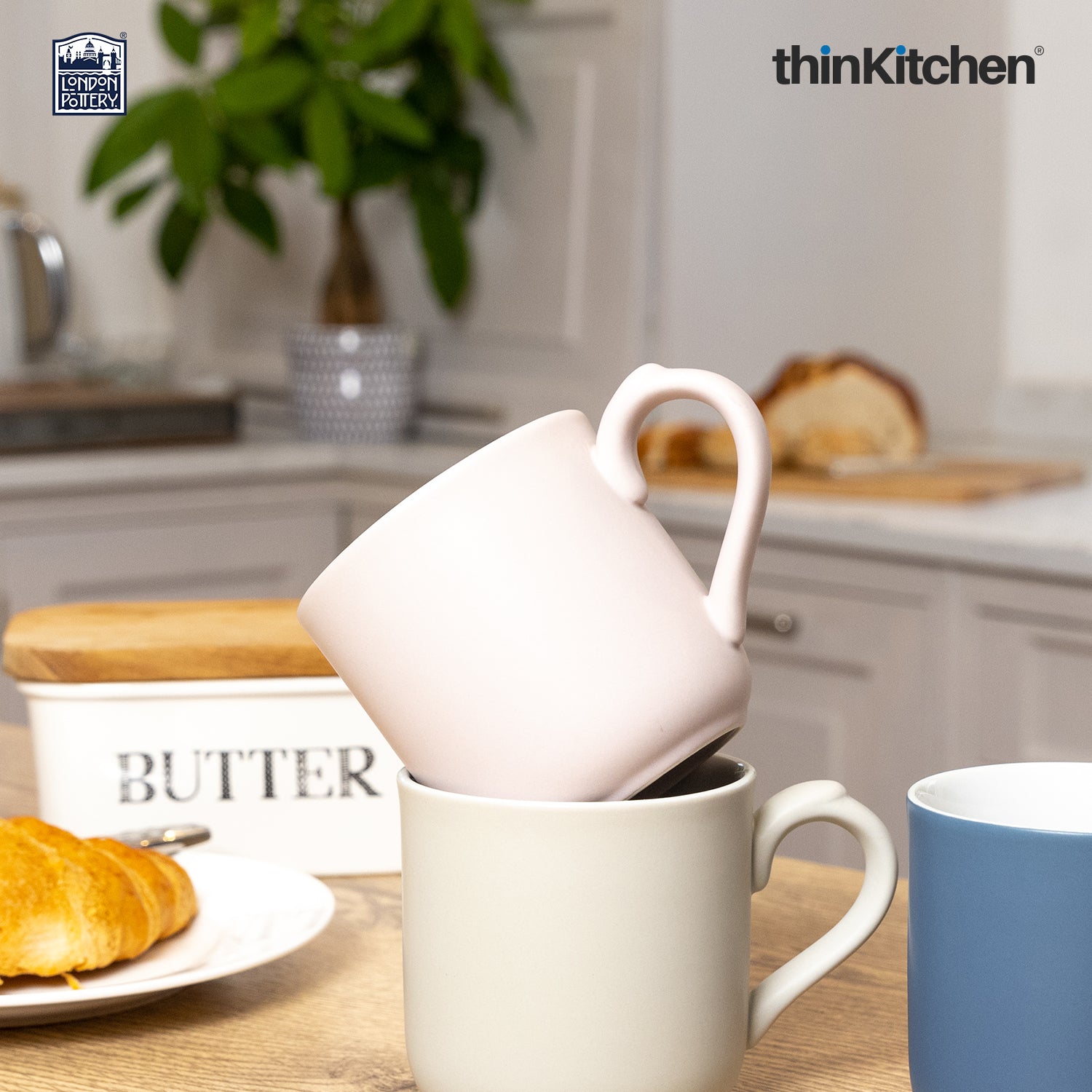 London Pottery Farmhouse Mug Nordic Pink 250ml - 1