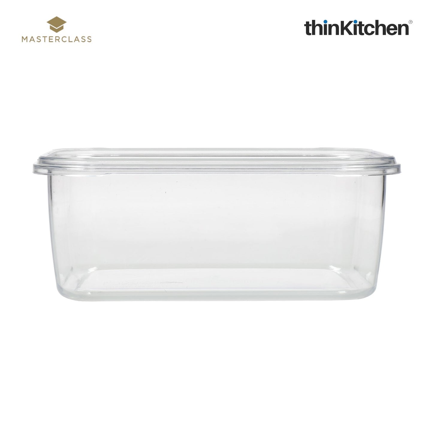 Masterclass Recycled Eco Snap Food Storage Container Rectangular 1500ml
