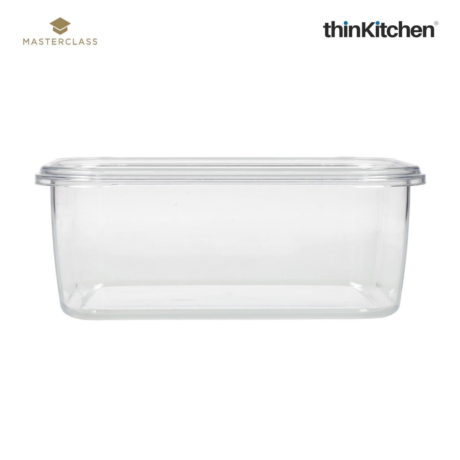 Masterclass Recycled Eco Snap Food Storage Container Rectangular 1500ml - 5
