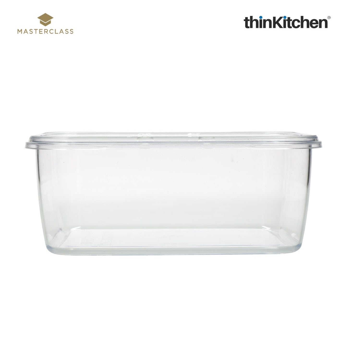 Masterclass Recycled Eco Snap Food Storage Container Rectangular 800ml