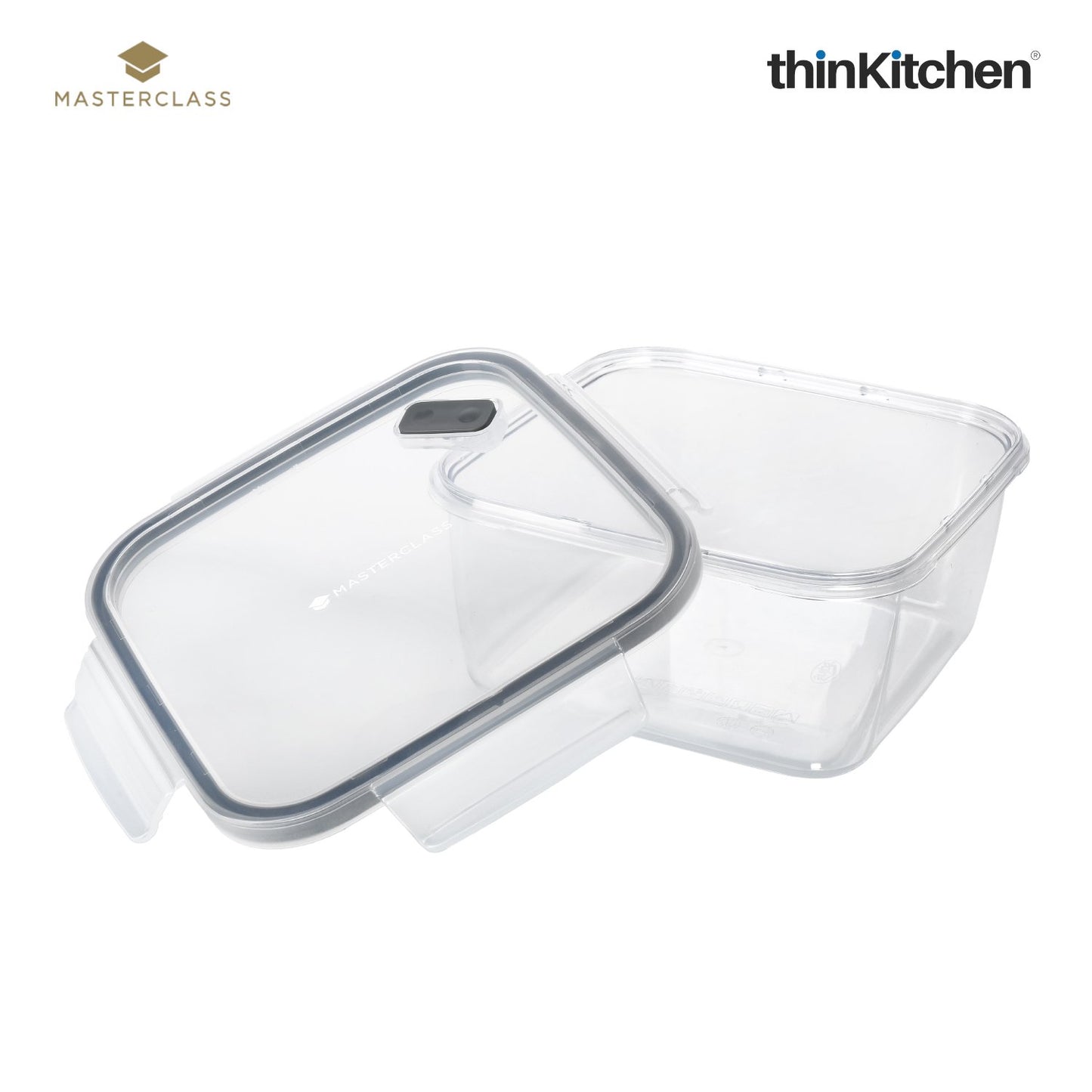 Masterclass Recycled Eco Snap Food Storage Container Square 800ml