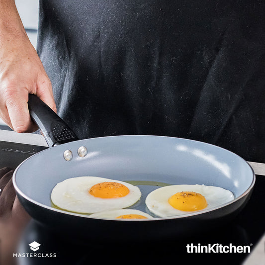 MasterClass Induction Cookware Ceramic Non-Stick Eco Frypan, 26Cm, Sleeved