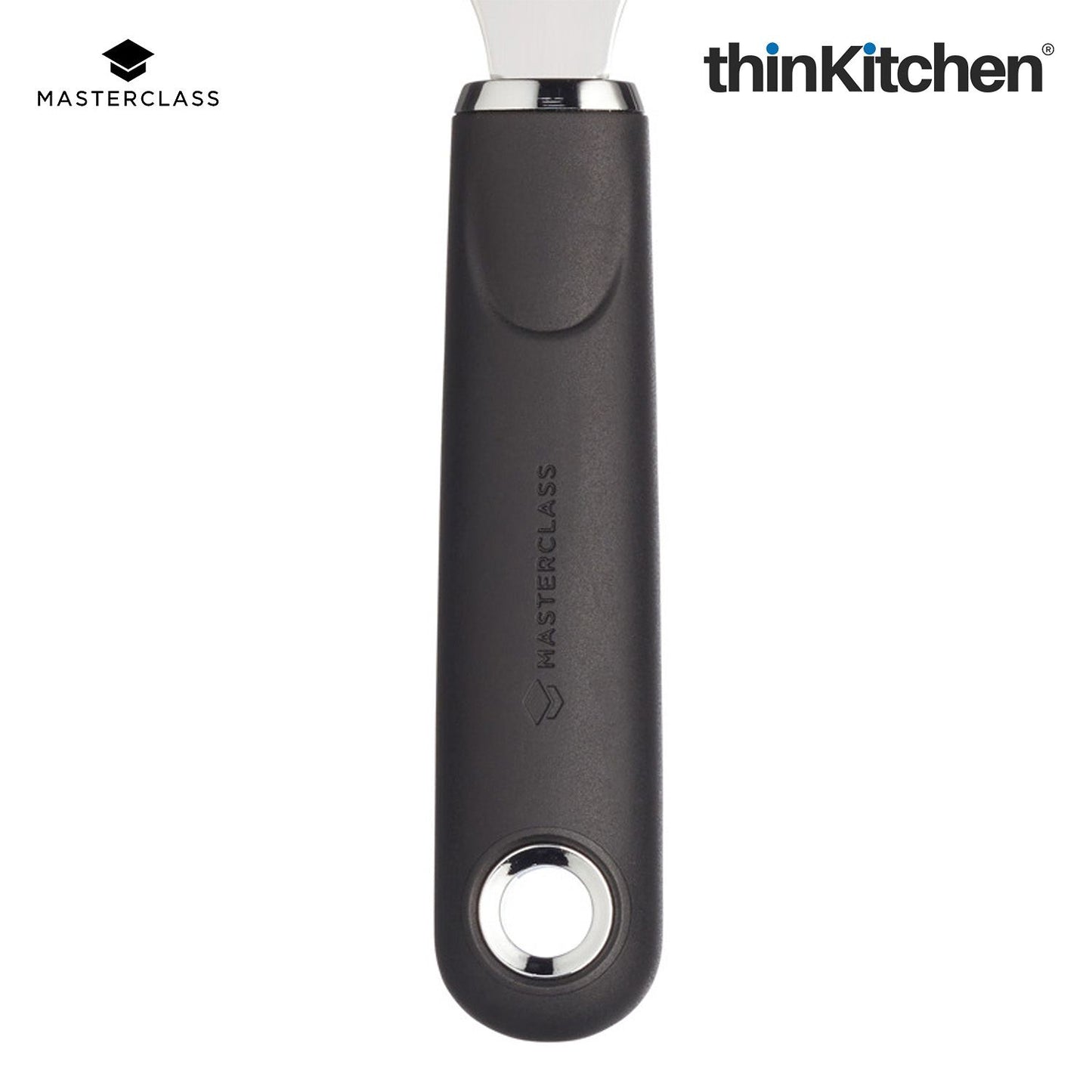 Premium Black Stainless Steel Soft Grip Ice Cream Scoop