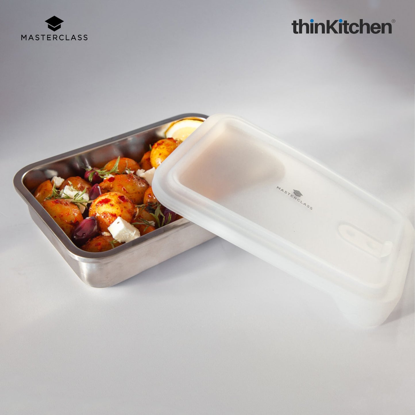 Masterclass All In One Dinner For Two Sized Stainless Steel Dish 1 3 Litre