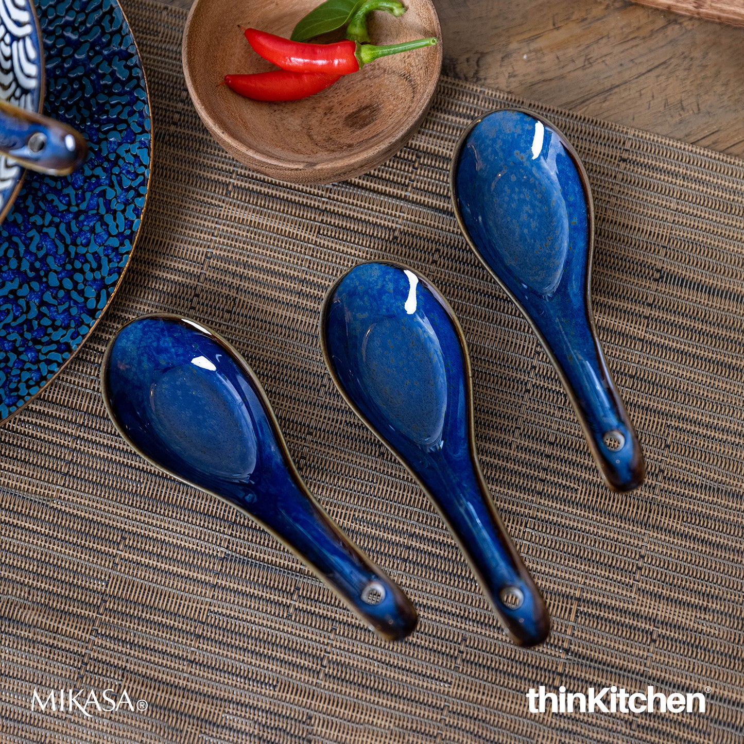 Mikasa Satori Porcelain Rice Spoon