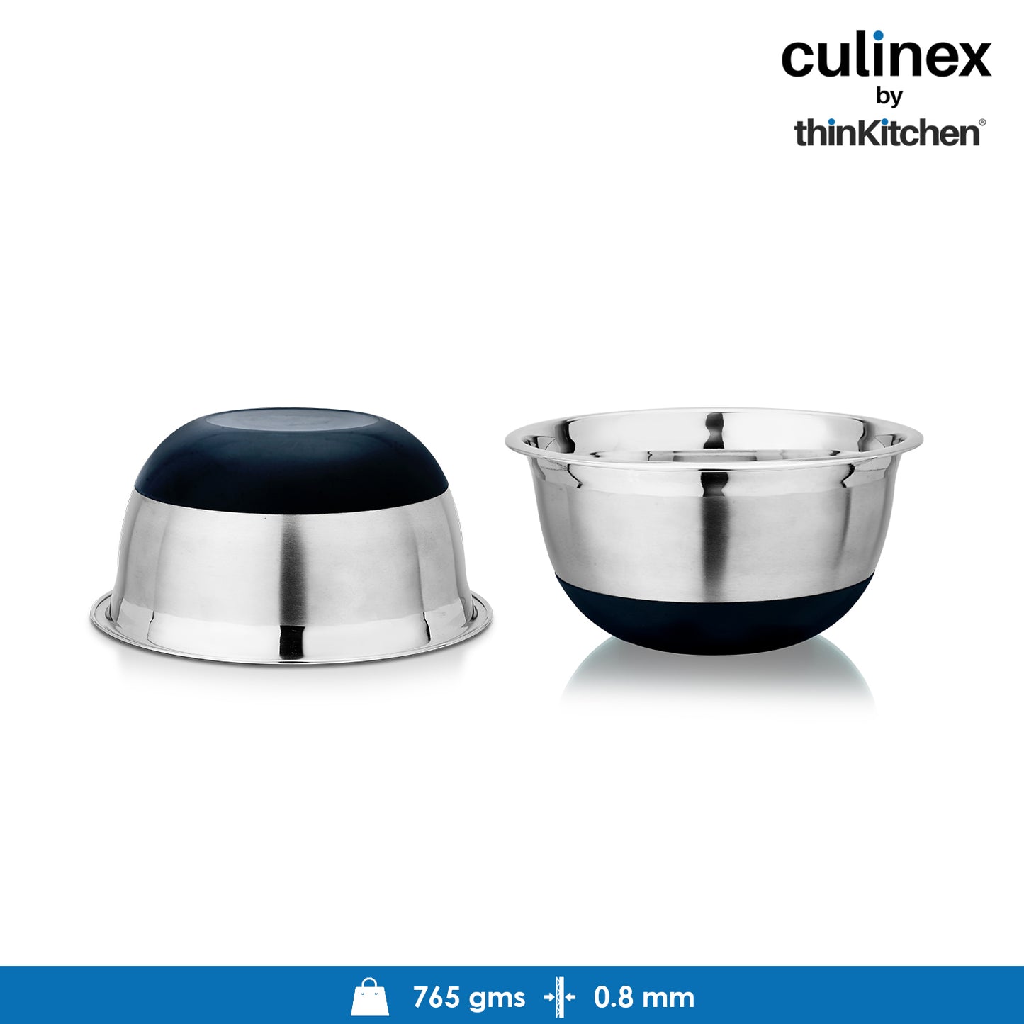 Culinex by thinKitchen| 18/8 Stainless Steel 2.5 QT Mixing Bowl