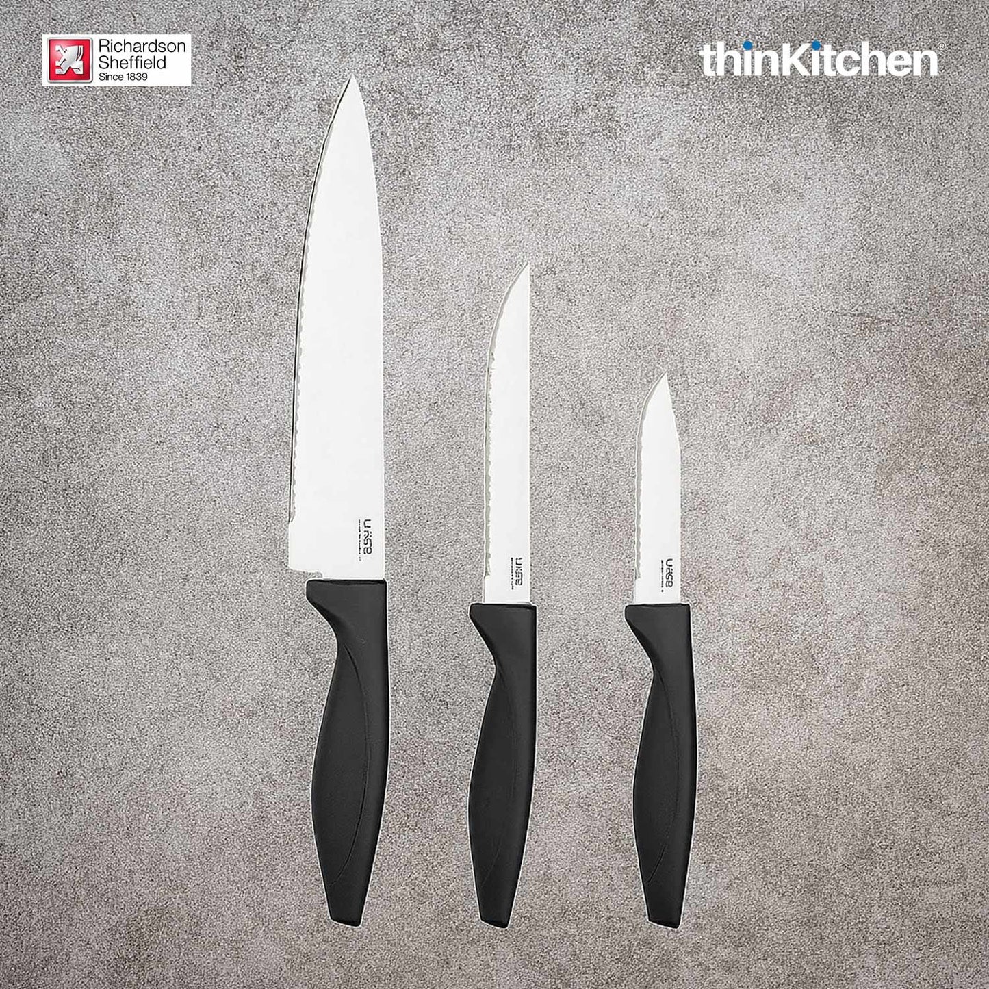 Richardson Sheffield Laser Cuisine Stainless Steel Starter Set Set of 3