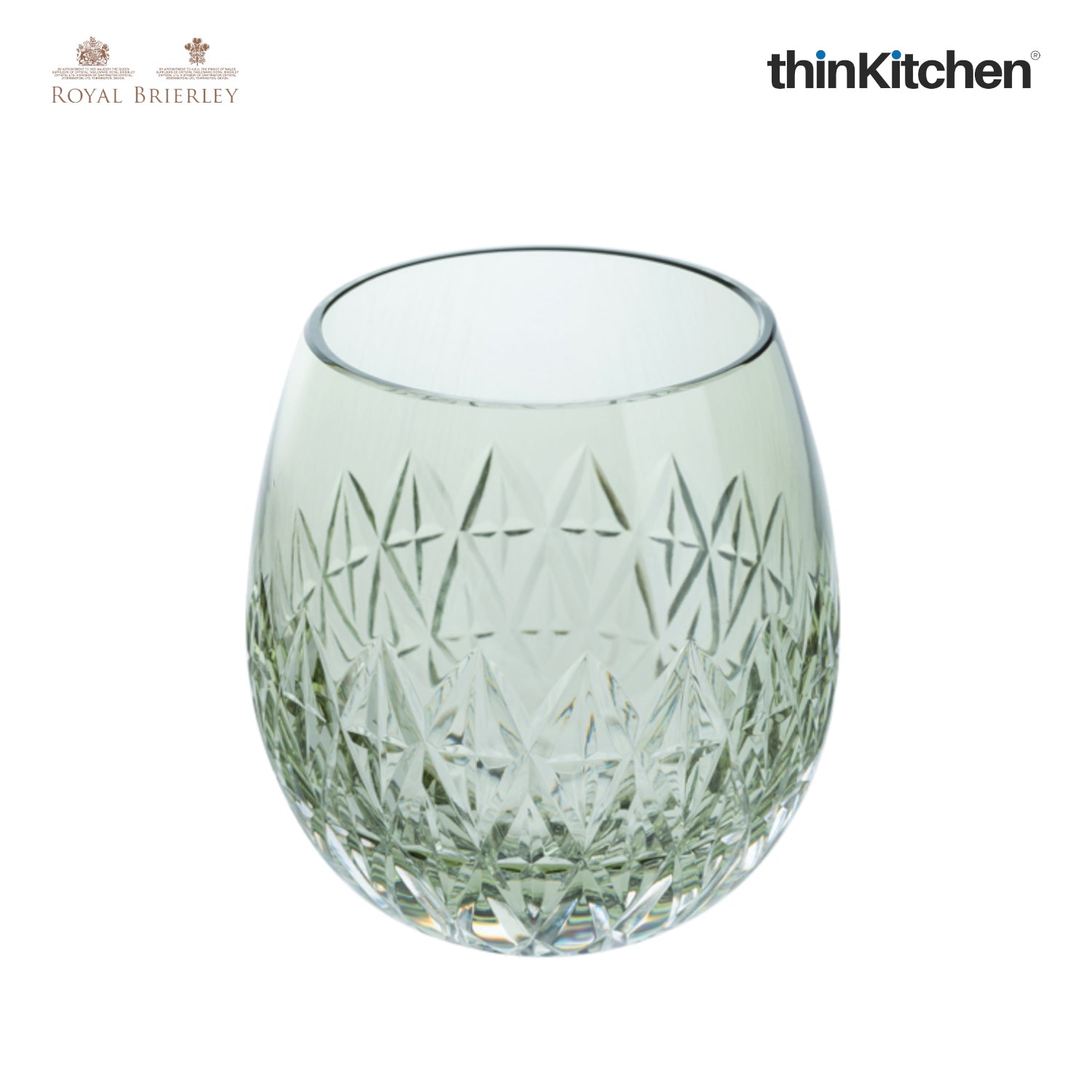 Royal Brierley Barra Olive Green Globe Tumbler - 1