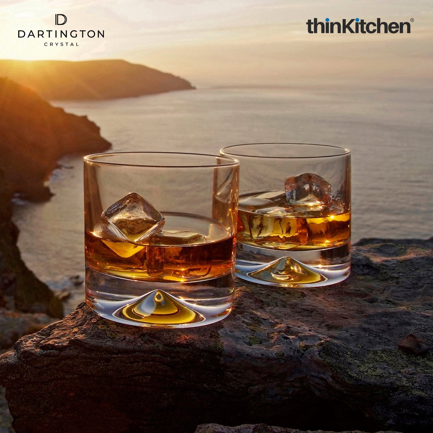Dartington Dimple Double Old Fashioned (Pair)