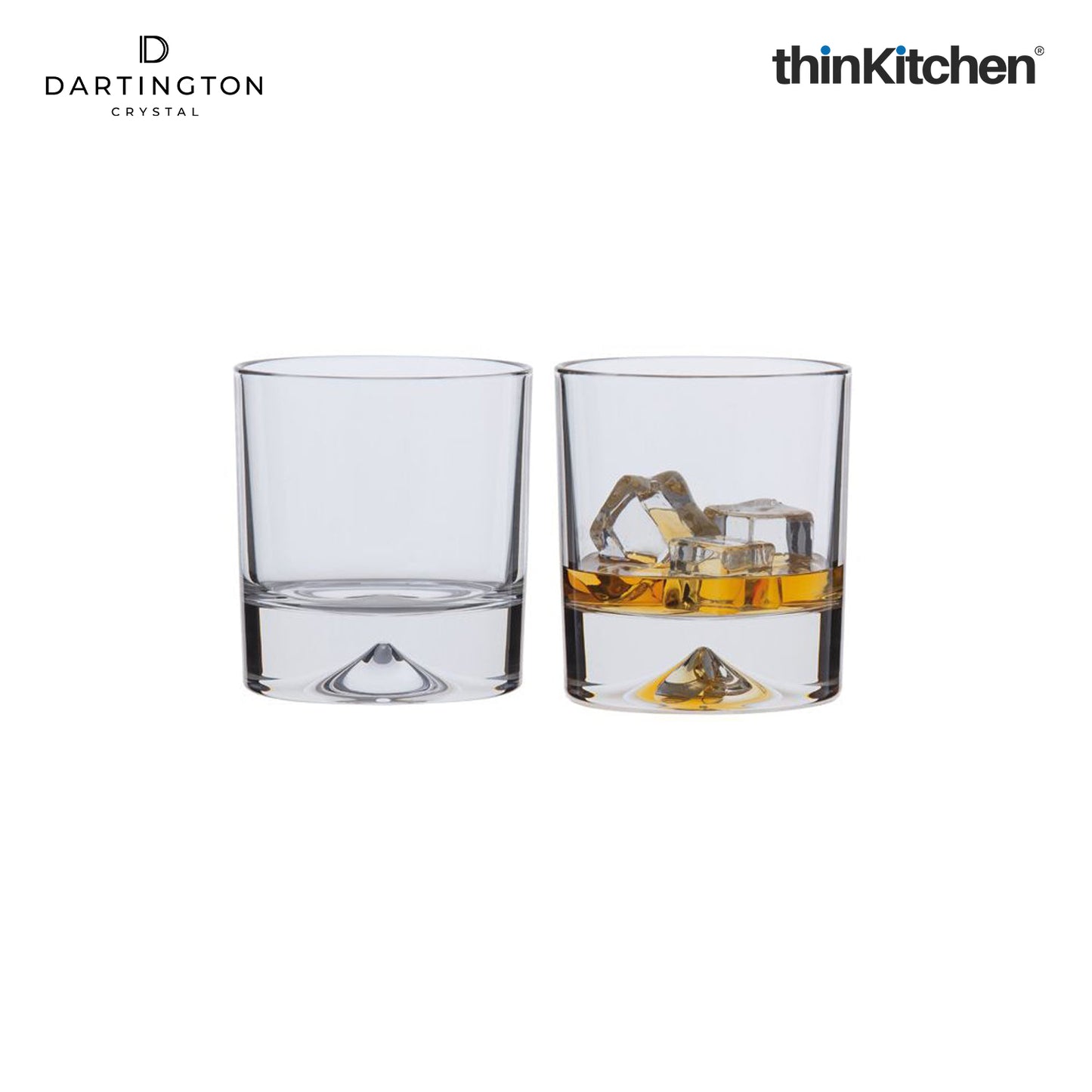 Dartington Dimple Double Old Fashioned (Pair)