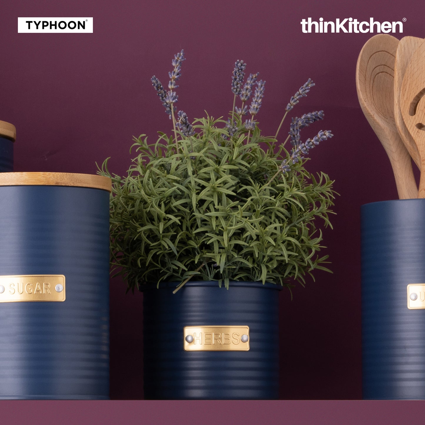 Typhoon Otto Navy Herb Planter