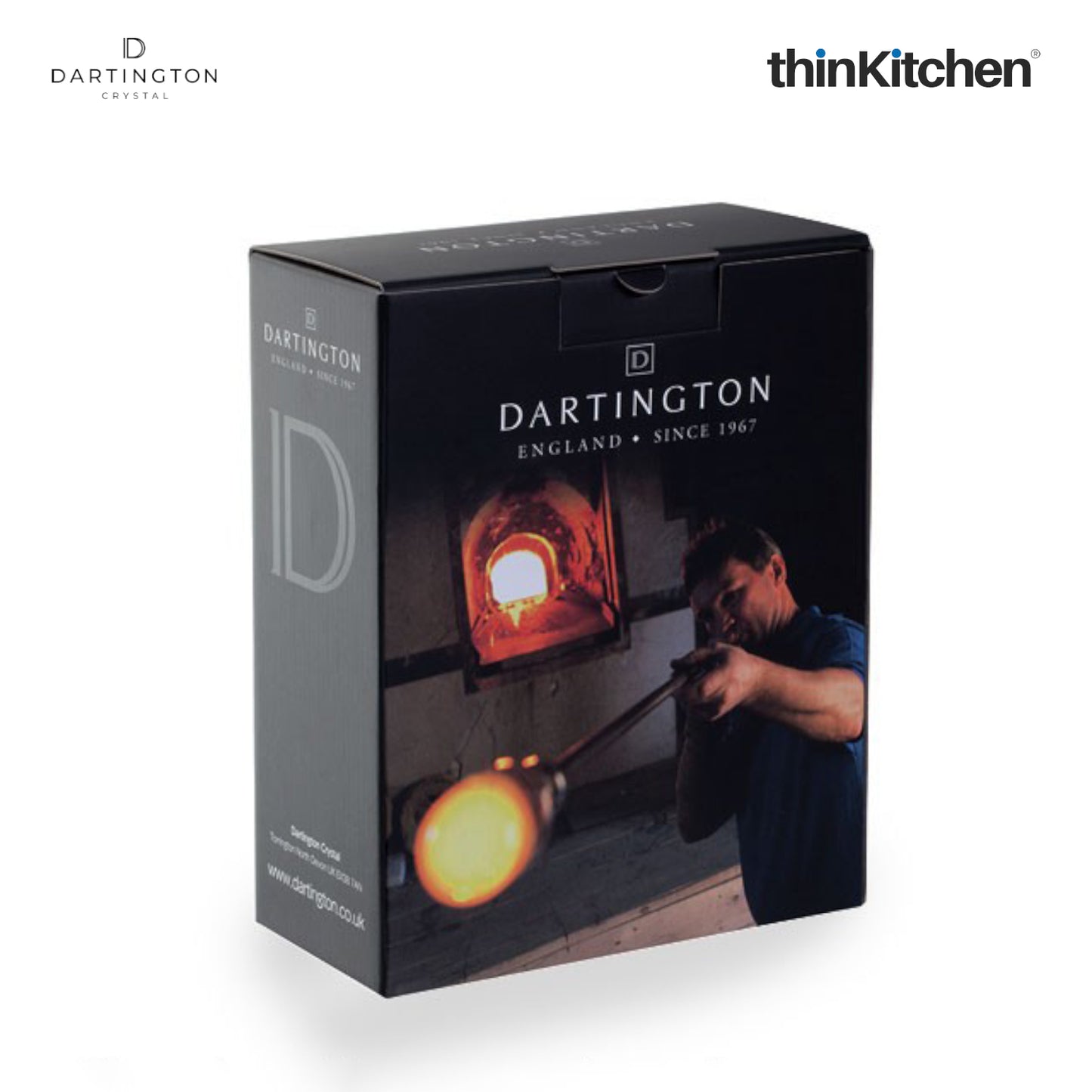 Dartington Crystal Cushion Purple Small Flower Vase | Premium Handmade Amethyst Glass