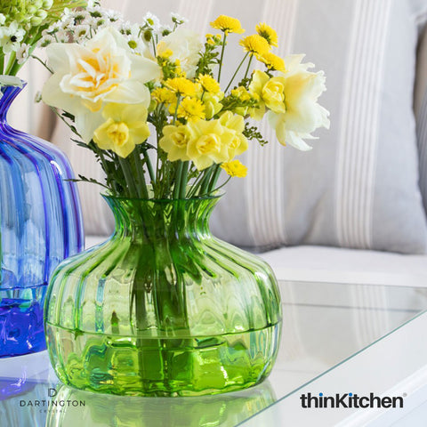 Dartington Cushion Lime Green Medium Vase