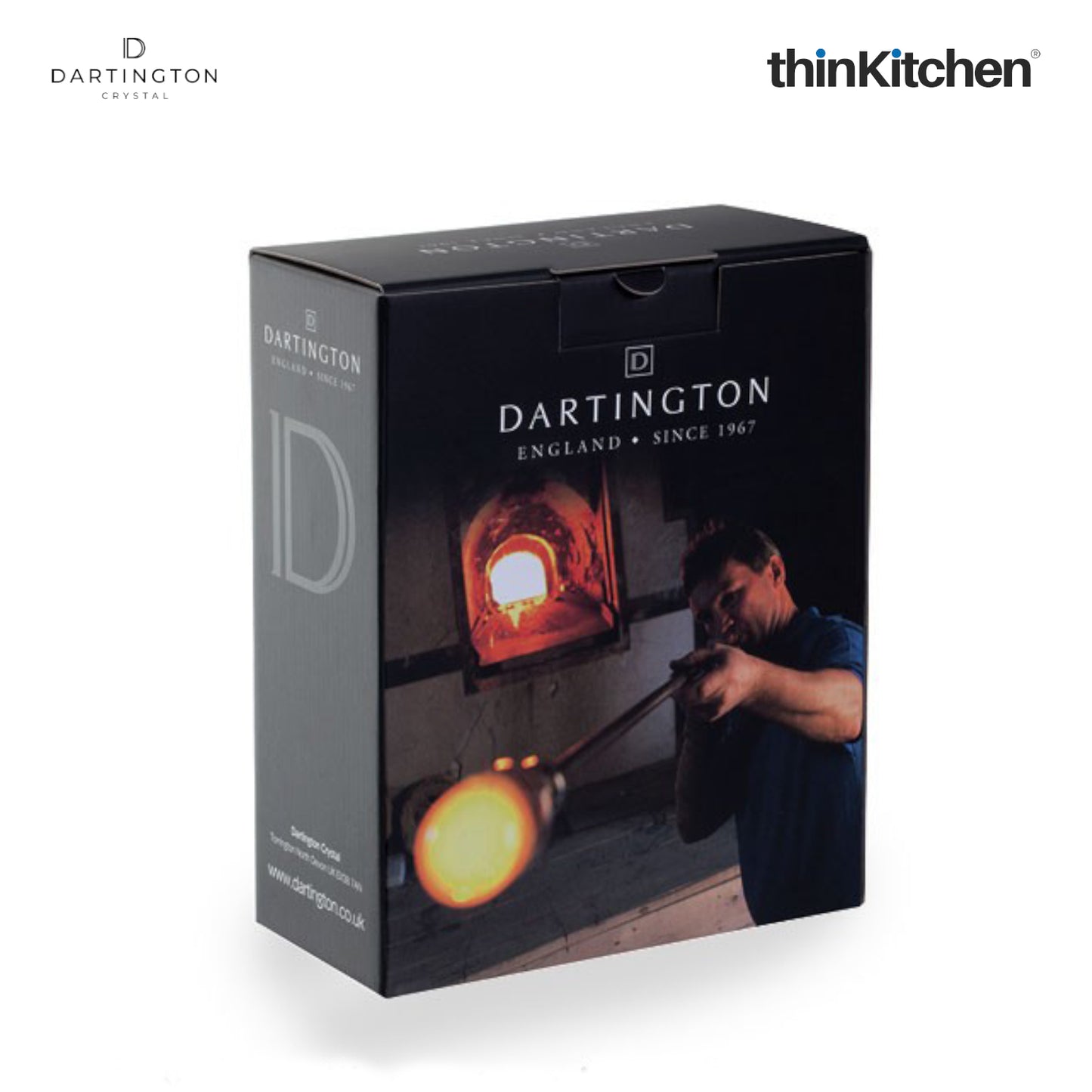 Dartington Crystal Cushion Purple Large Flower Vase