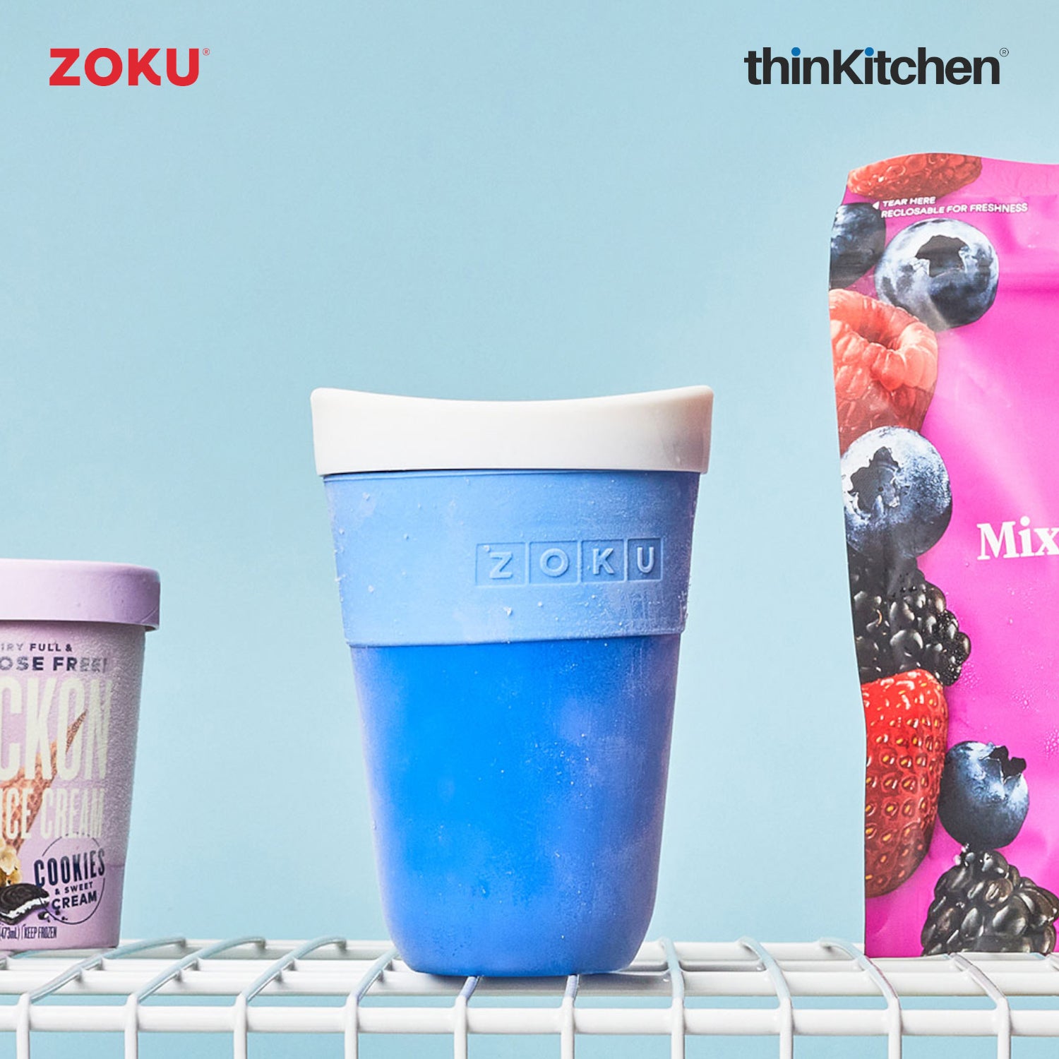 Zoku Blue Slush Shake Maker - 3