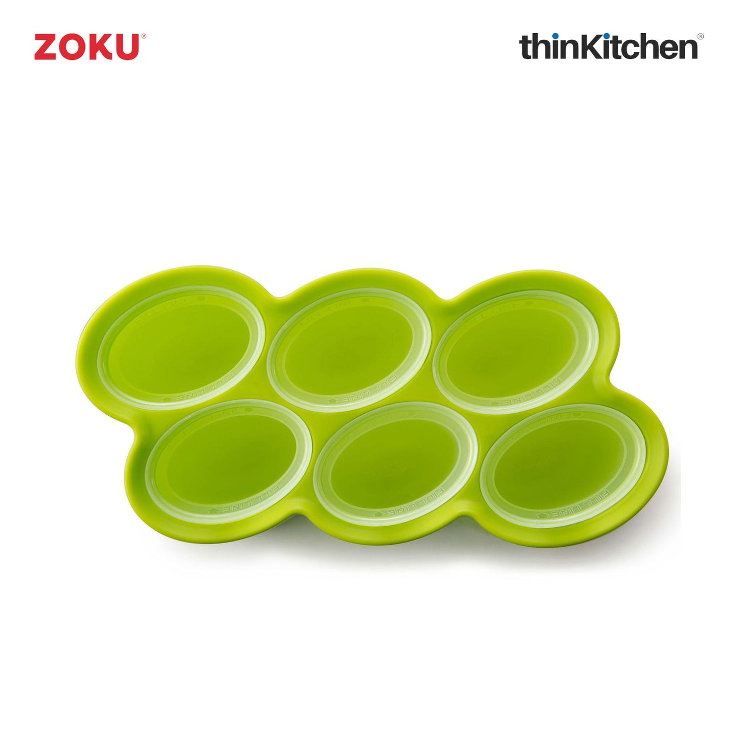 Zoku Green Classic Pop Mold – Popsicle Maker with 6 Ice Pop Molds & Drip Guards | Reusable Popsicle Molds for Homemade Ice Pops, Yogurt & Frozen Treats