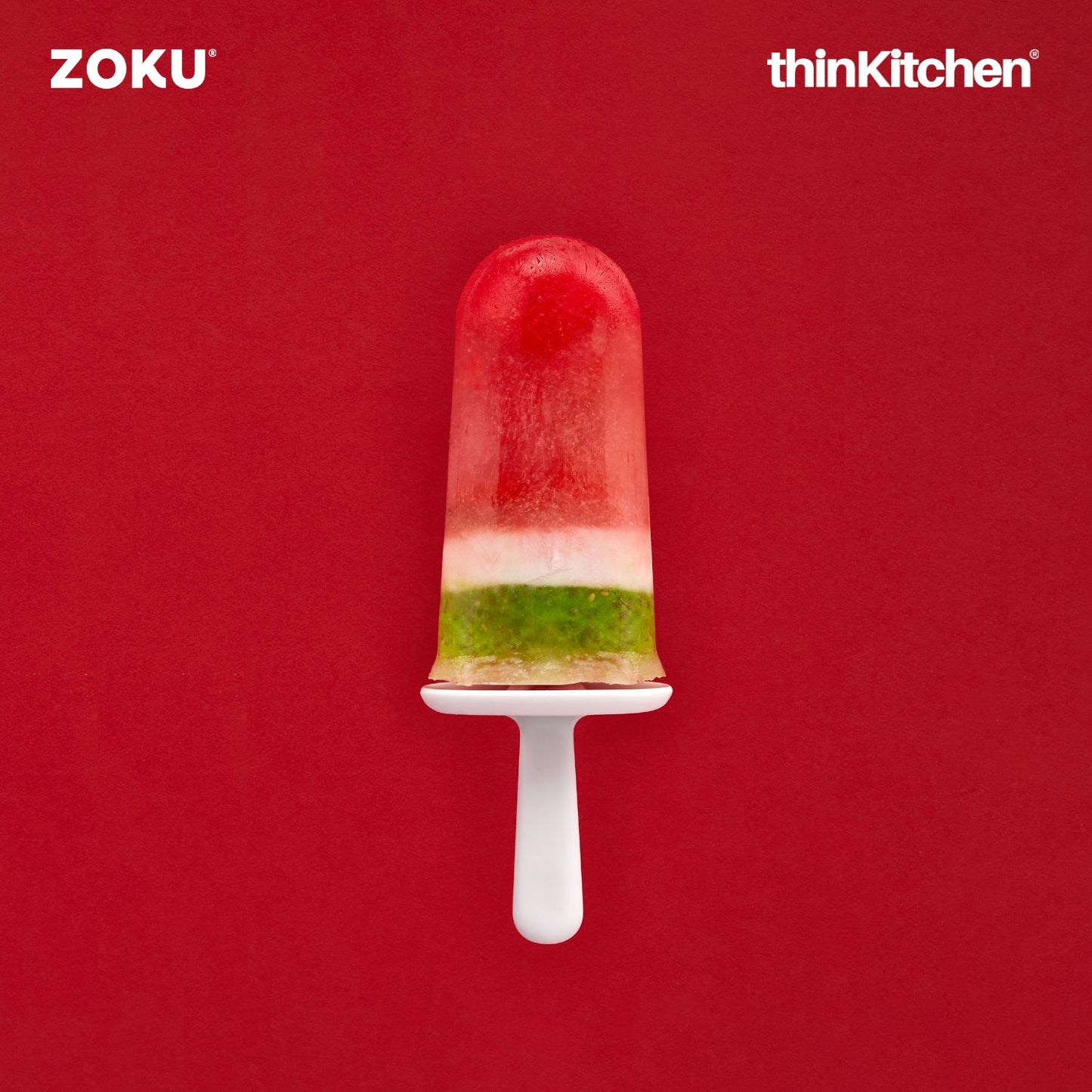 Zoku Green Classic Pop Mold – Popsicle Maker with 6 Ice Pop Molds & Drip Guards | Reusable Popsicle Molds for Homemade Ice Pops, Yogurt & Frozen Treats