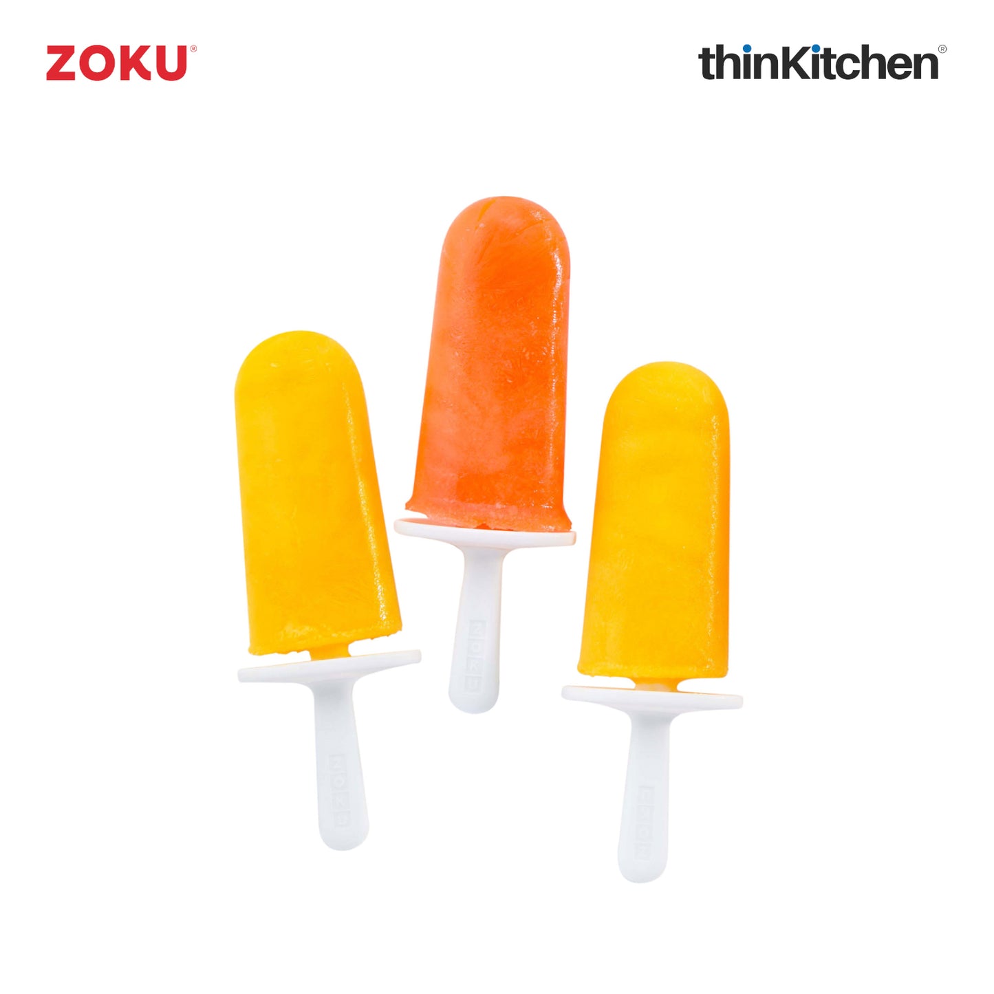 Zoku Green Classic Pop Mold – Popsicle Maker with 6 Ice Pop Molds & Drip Guards | Reusable Popsicle Molds for Homemade Ice Pops, Yogurt & Frozen Treats