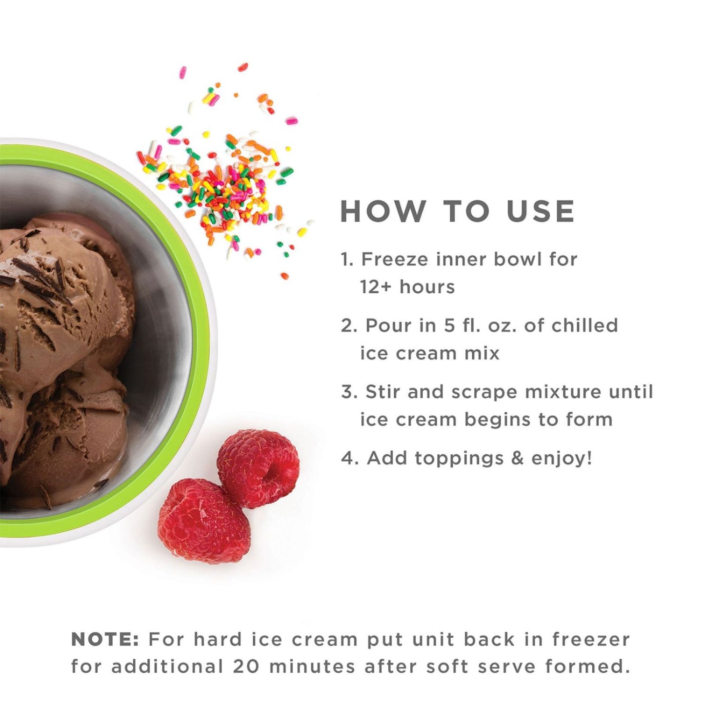 Zoku 150 ML Ice Cream Maker, Green | Ice Cream Churner