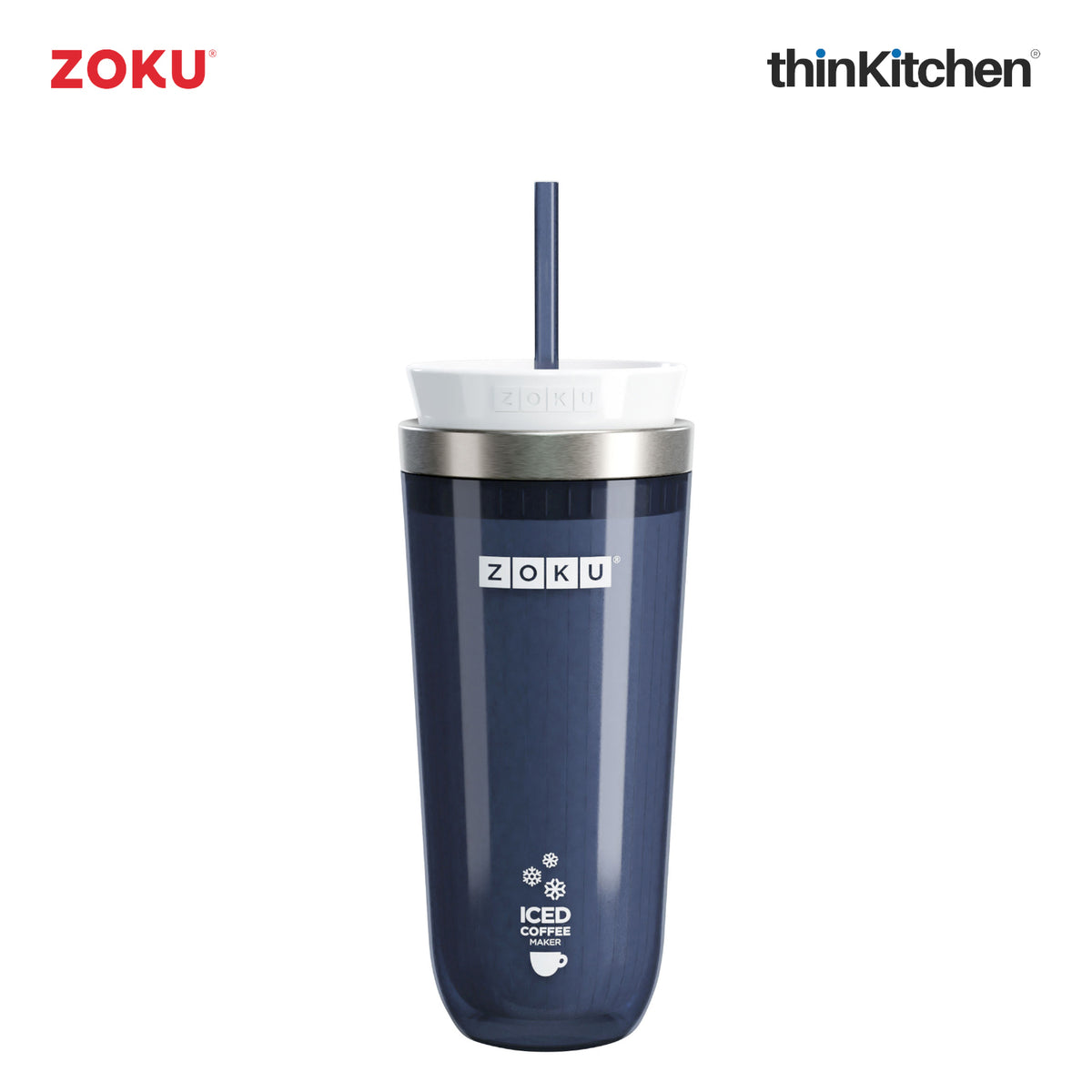 Zoku Iced Coffee Maker, Grey, 325ml thinKitchen