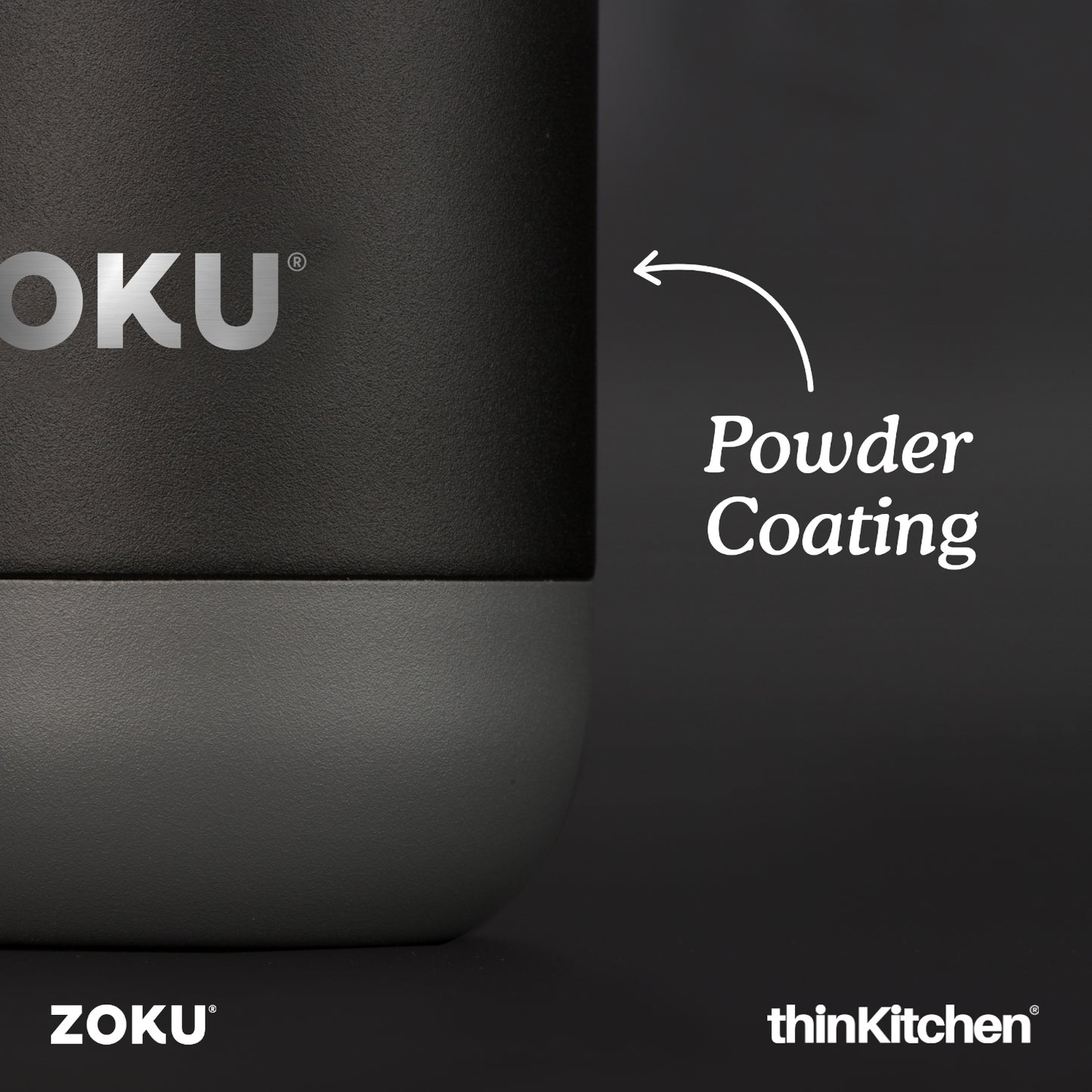 Zoku Stainless Steel Bottle Black 500ml