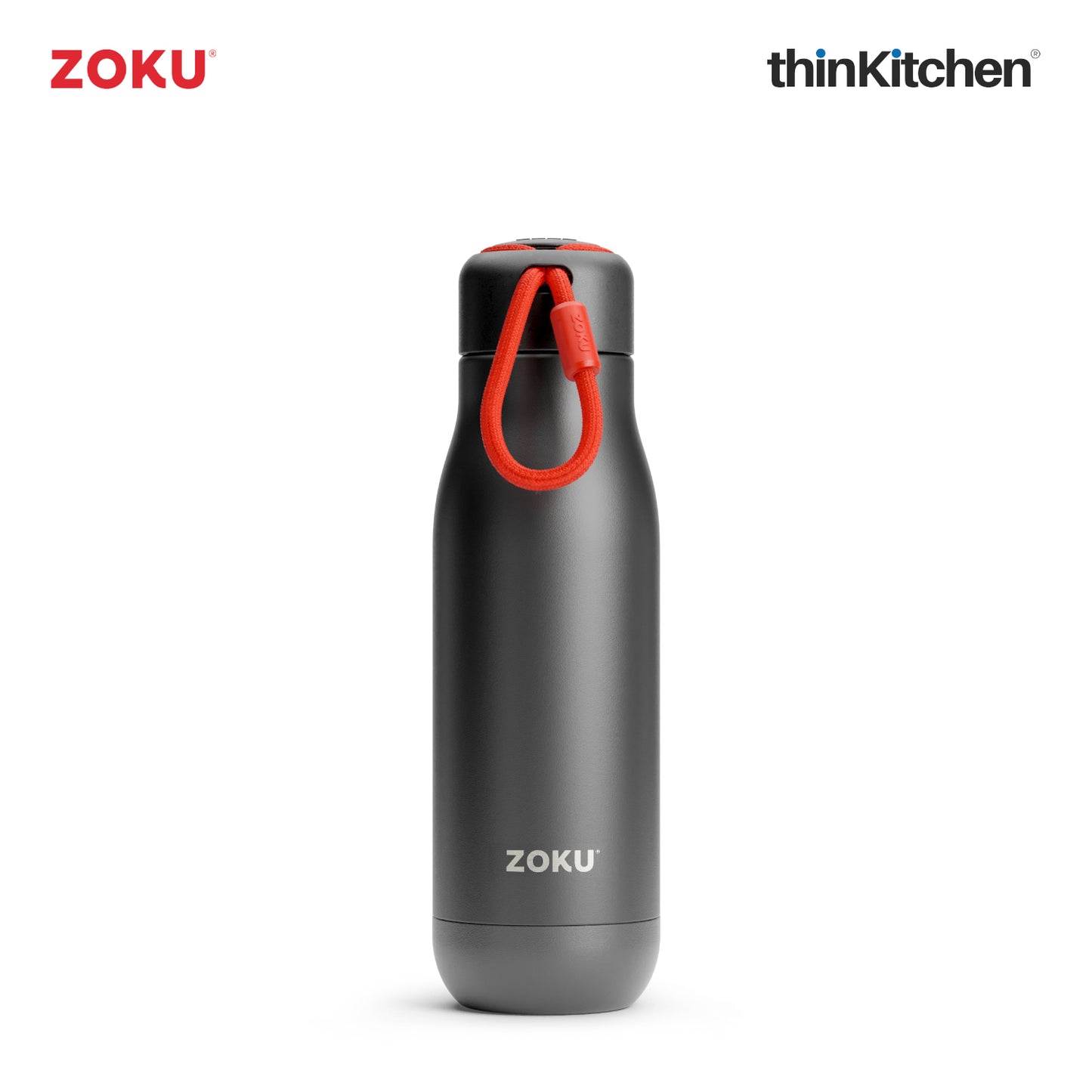 Zoku Stainless Steel Bottle Black 500ml