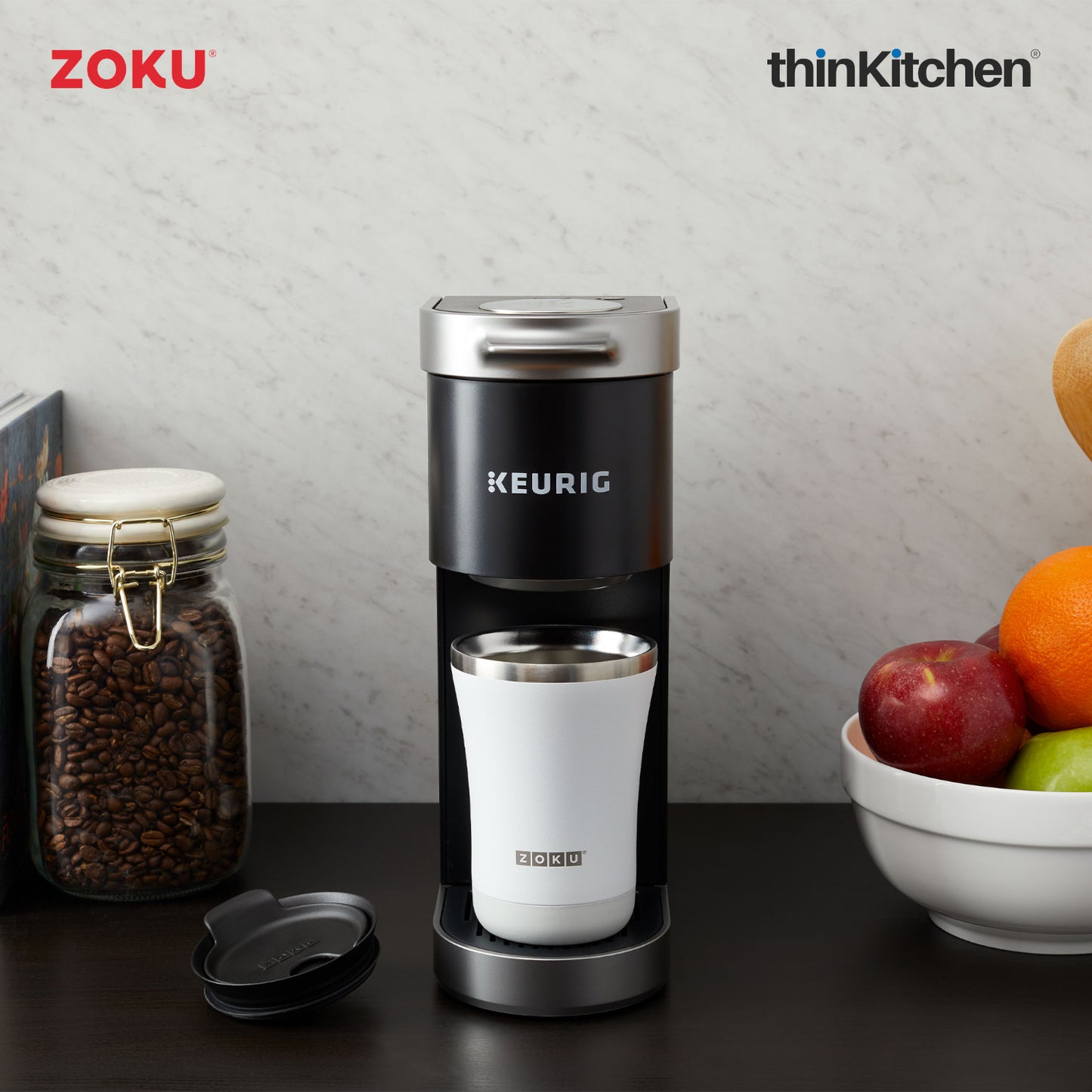 Zoku 12oz White 3in1 Tumbler