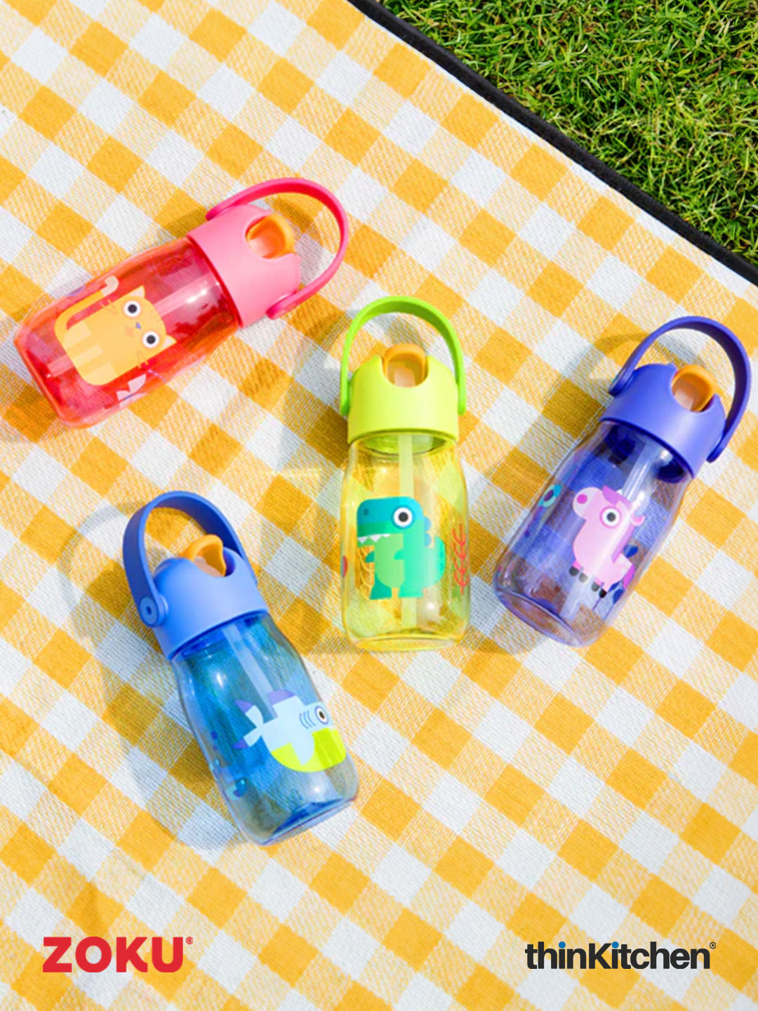 zoku-combo-set-of-kids-flip-straw-bottle-blue-x-neat-bento-box-blue