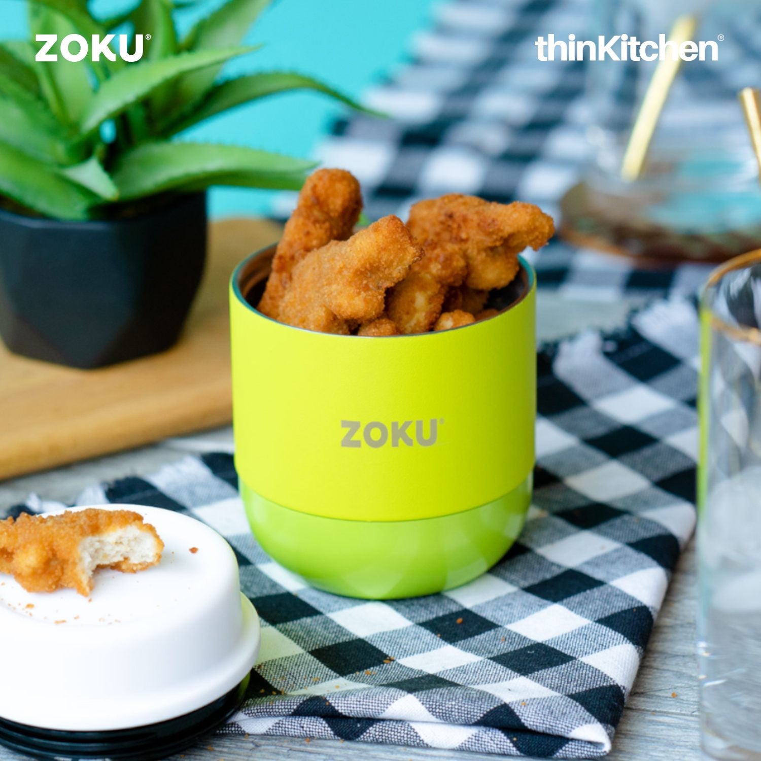 Zoku Stainless Steel Food Jar Lime Green - 1