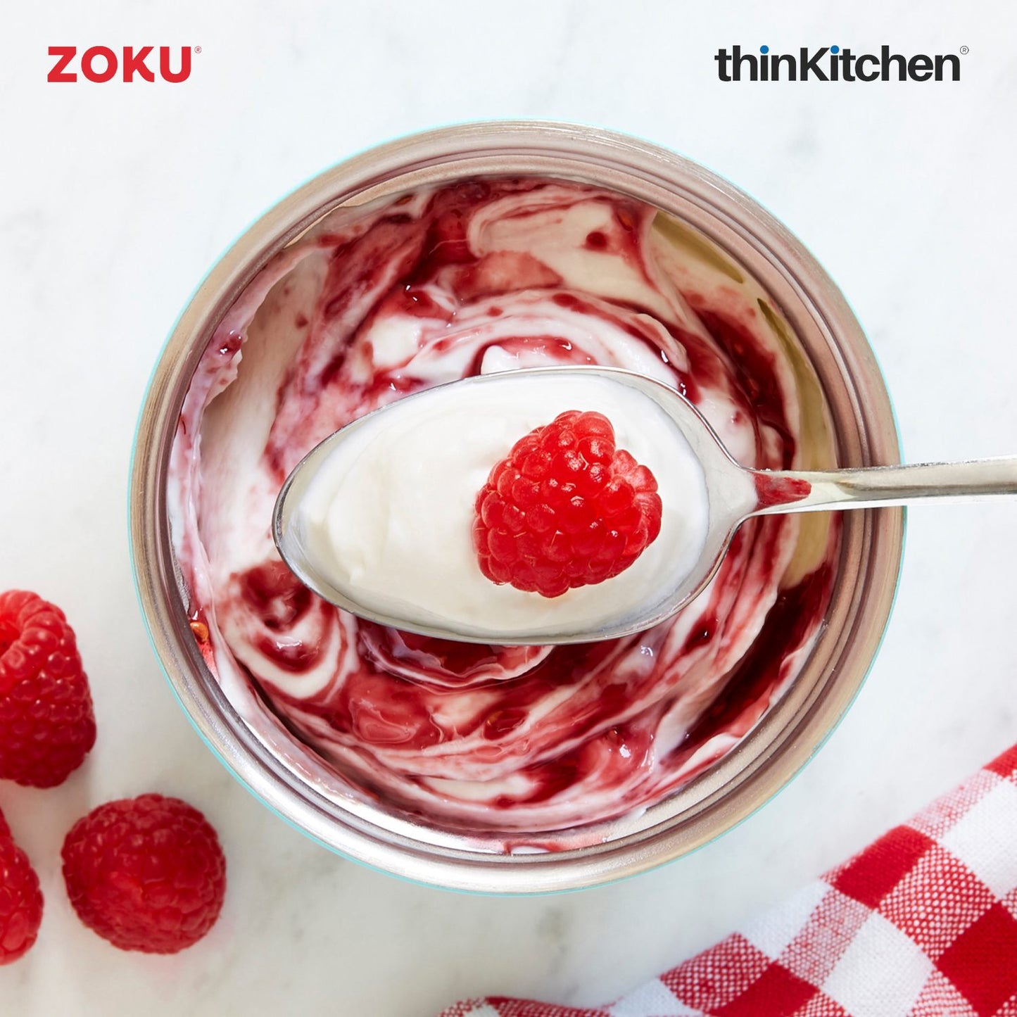 Zoku Stainless Steel Food Jar Lime Green